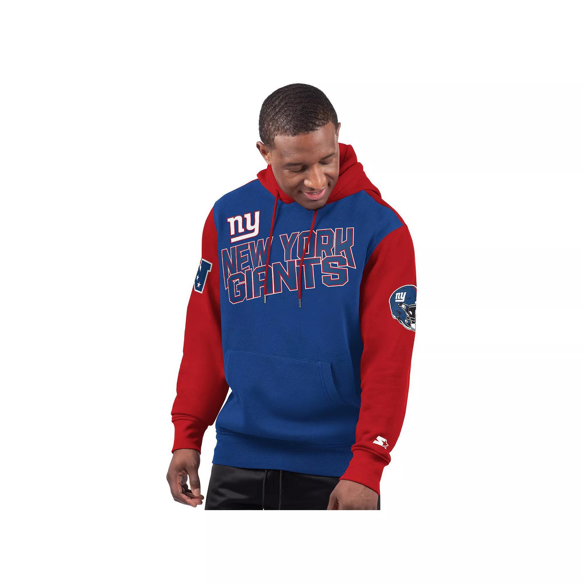 Men's Starter Royal New York Giants Extreme Pullover Hoodie, Size: Small, Blue Product Image