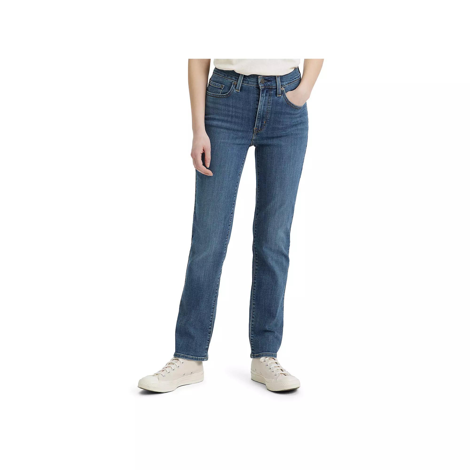 Women's Levi's® 724™ High Rise Straight Jeans, Size: 25(US 0)Medium, Way Way Back Product Image