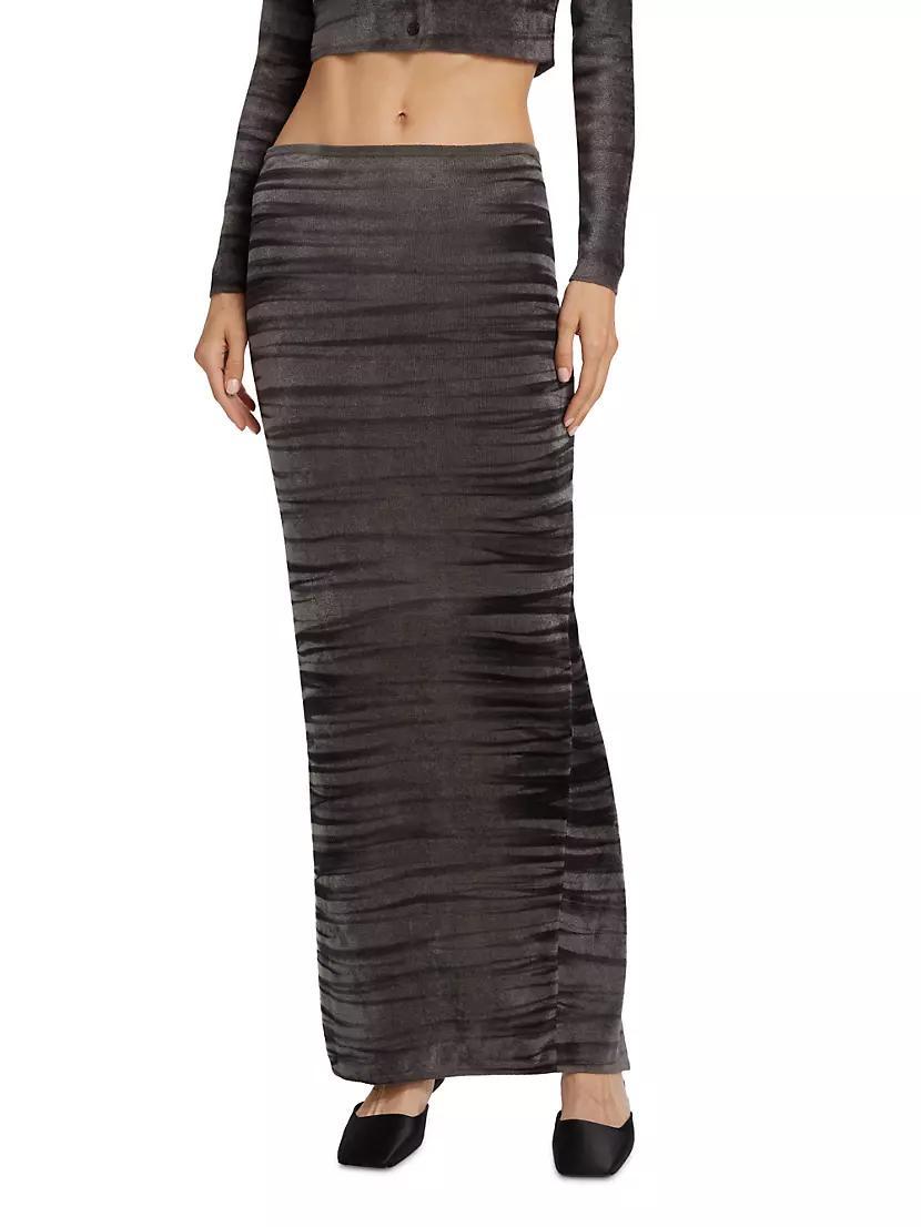 Animal Print Maxi Skirt Product Image