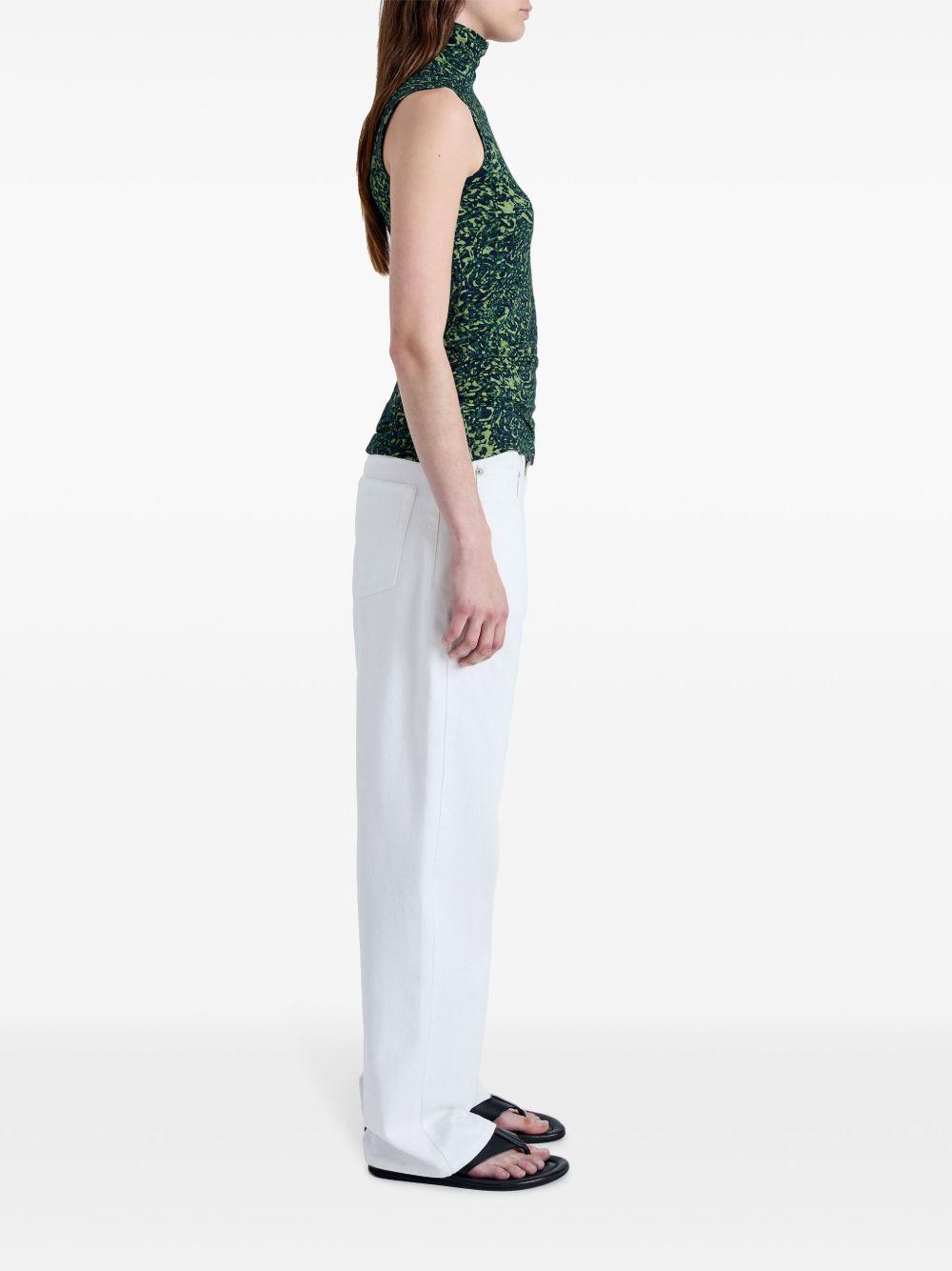 abstract-print high-neck top Product Image