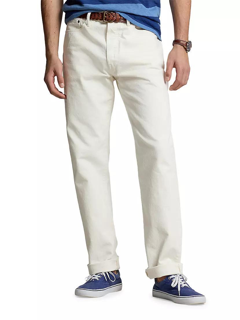 Five-Pocket Straight-Leg Jeans Product Image