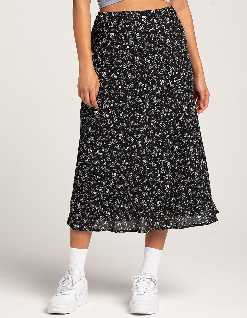 RSQ Womens Low Rise Ditsy Midi Skirt Product Image