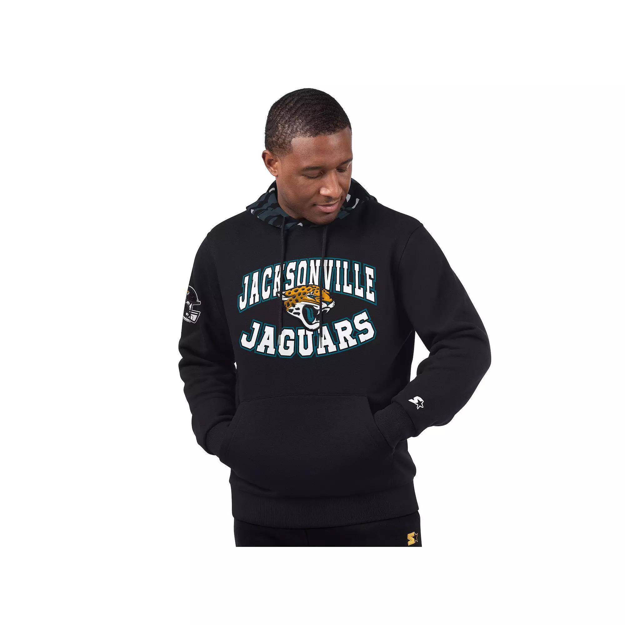 Men's Starter Black Jacksonville Jaguars Thursday Night Gridiron Pullover Hoodie, Size: 2XL Product Image