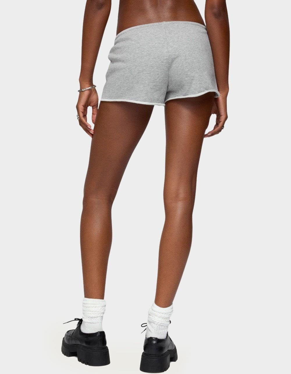 EDIKTED Leeroy French Terry Shorts - GRAY Product Image