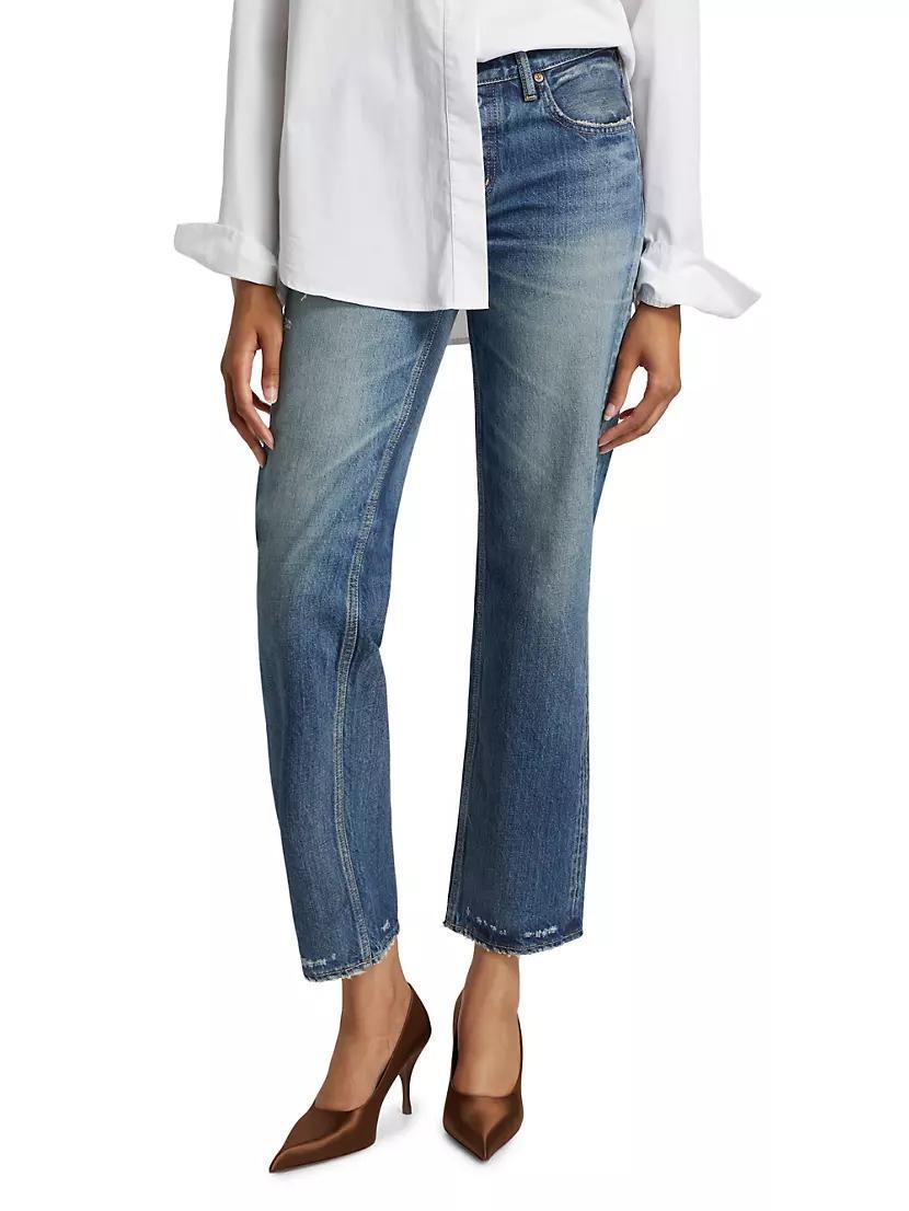 Flemington Low-Rise Cropped Flare Jeans Product Image