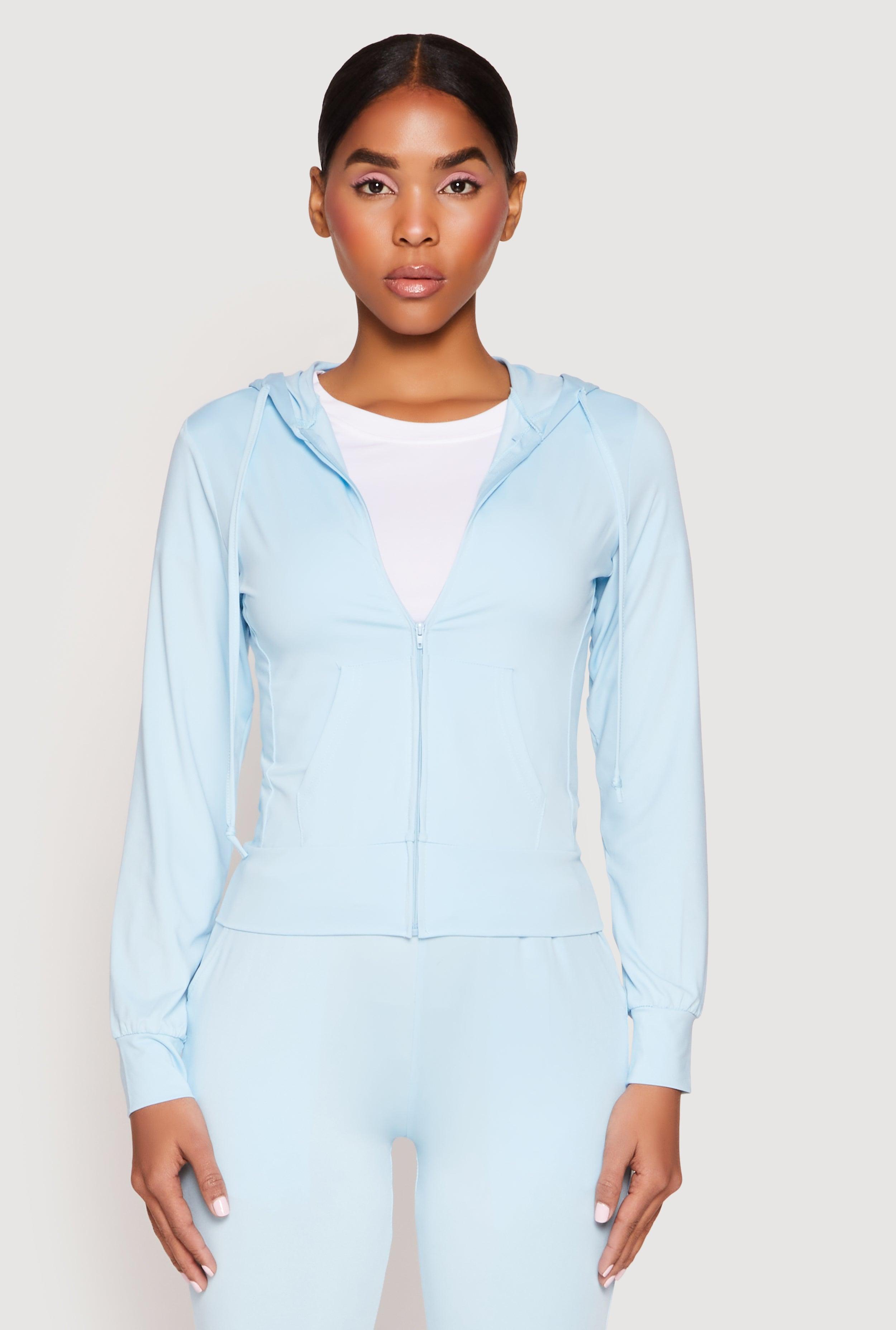 Womens Daisy Soft Knit Front Zip Hoodie Product Image