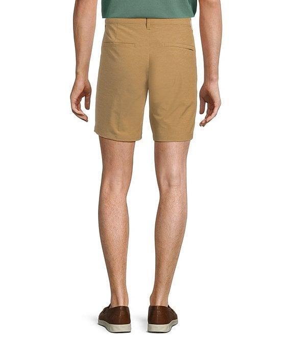 Roundtree & Yorke 7#double; Flat Front Performance Solid Texture Shorts Product Image