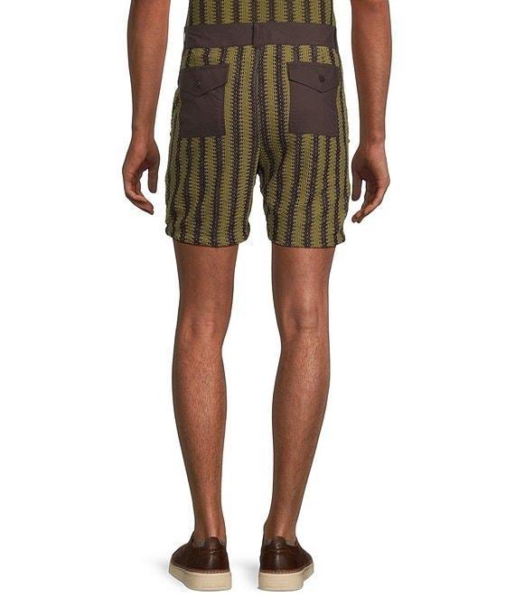 Murano Crocodile World Collection Open Weave Stripe 5.5#double; Inseam Shorts Product Image