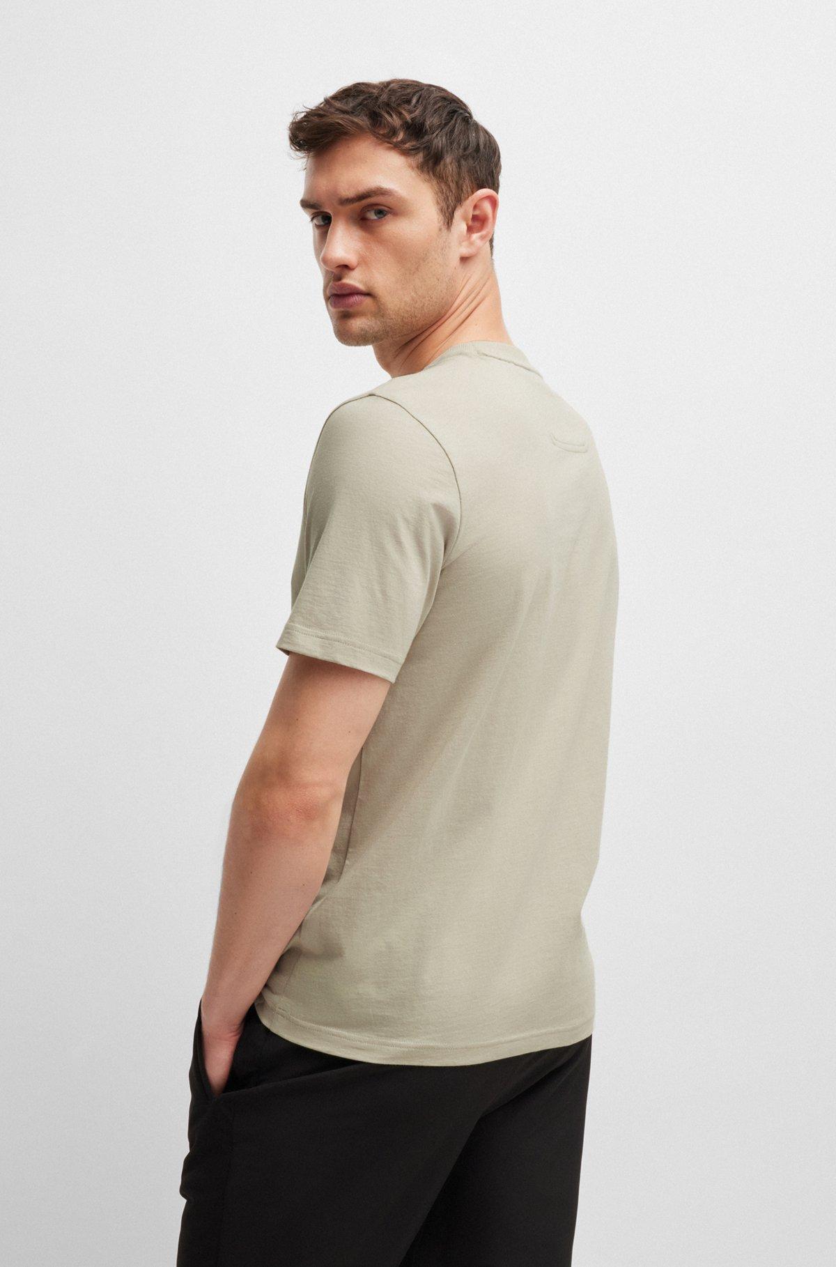 Cotton-jersey regular-fit T-shirt with logo artwork Product Image