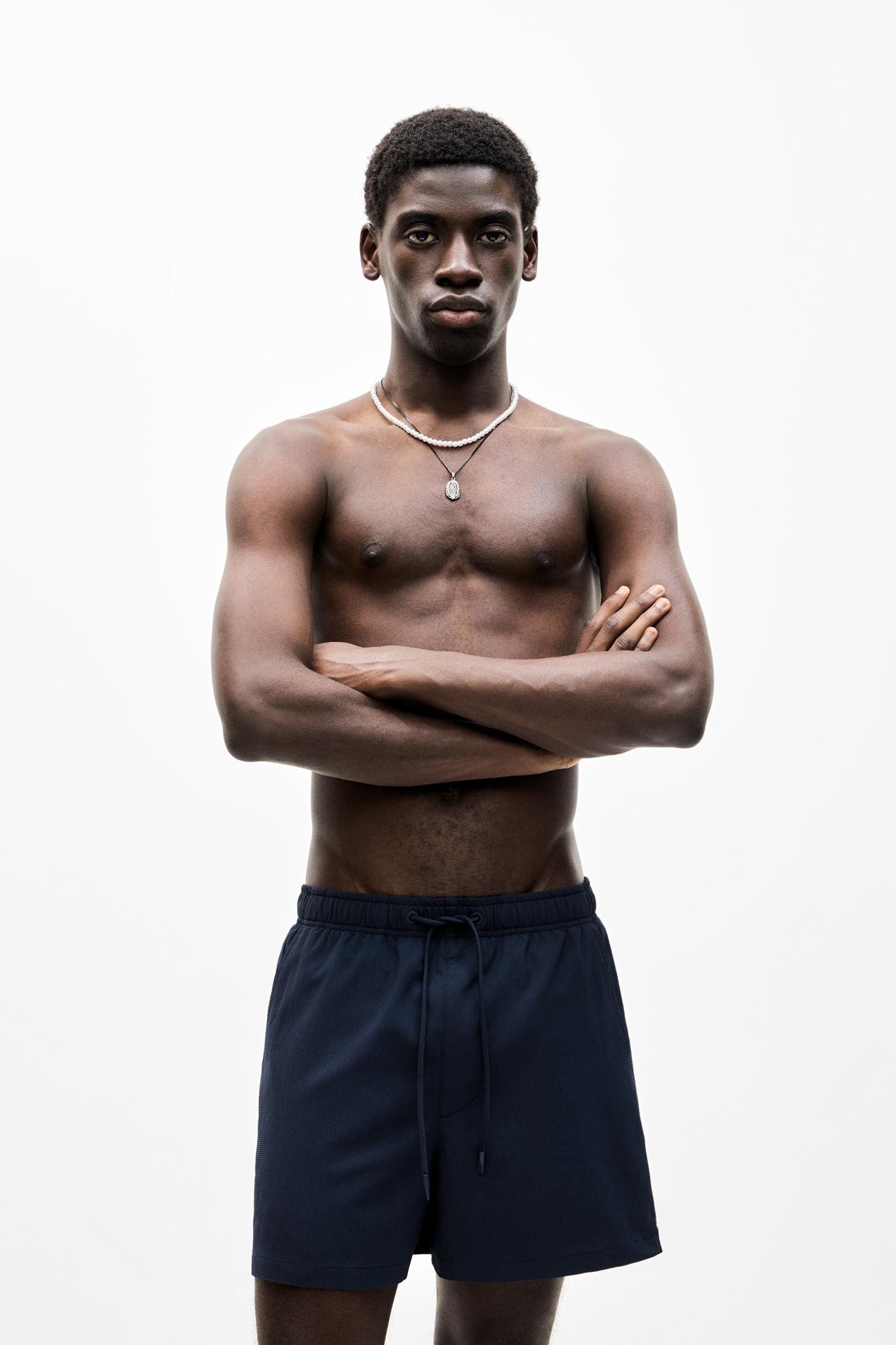 Textured fabric board shorts Product Image