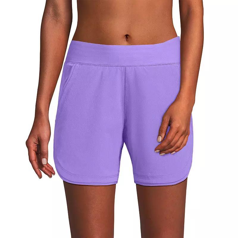 Womens Lands End 5 Quick Dry Swim Shorts With Panty Product Image