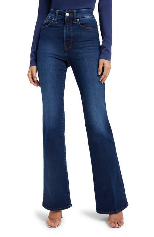 Womens Always Fits Good Classic Bootcut Jeans | Indigo, Size 00-4 | Good American by Khlo Kardashian Product Image