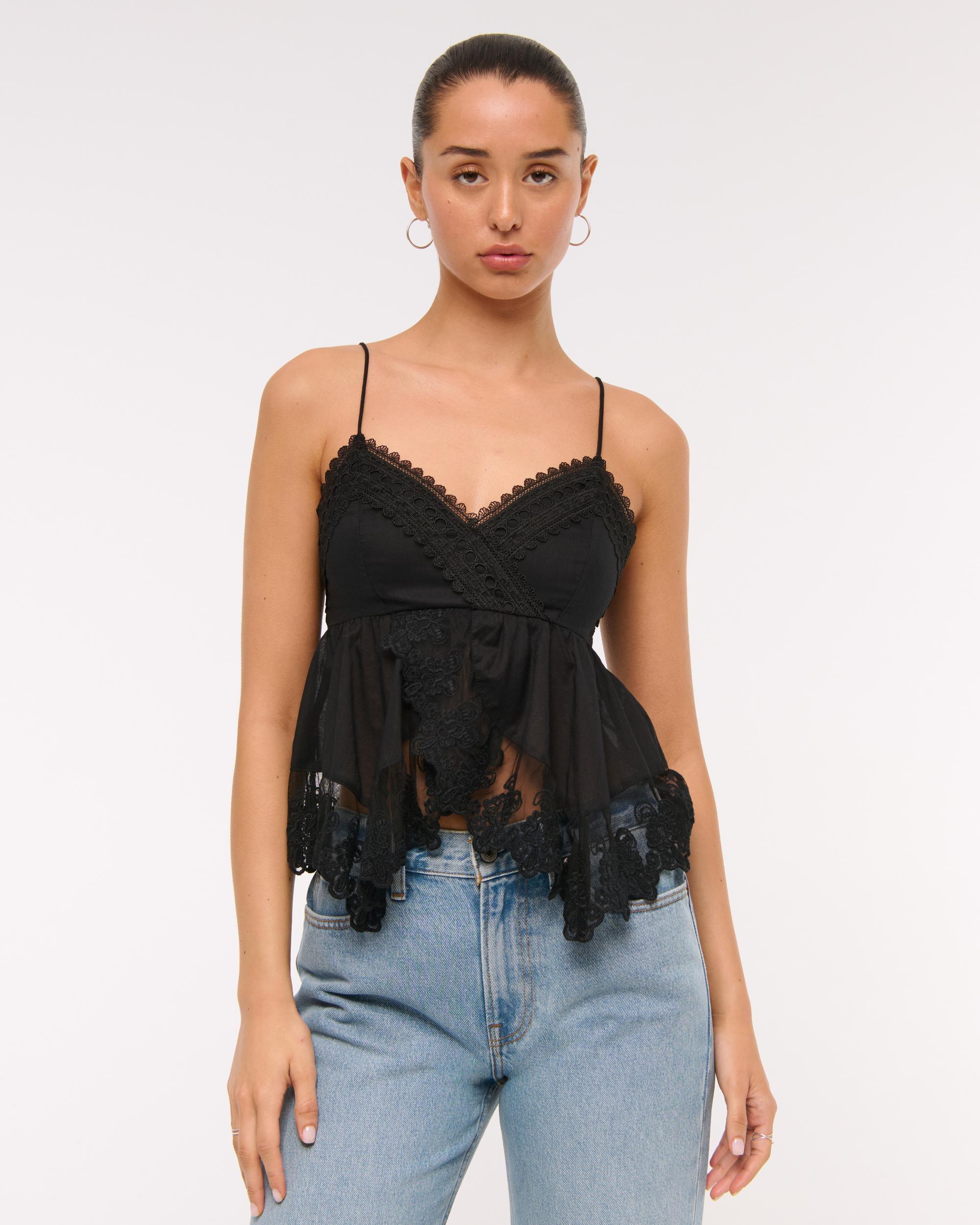 Babydoll Lace-Trim Cami Product Image