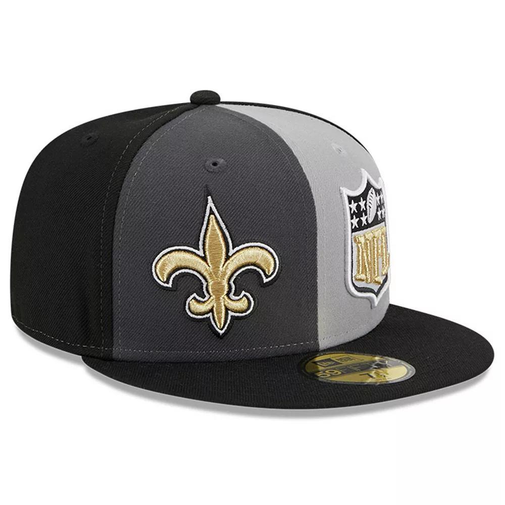 Men's New Era  Gray/Black New Orleans Saints 2023 Sideline 59FIFTY Fitted Hat, Size: 7, Grey Product Image