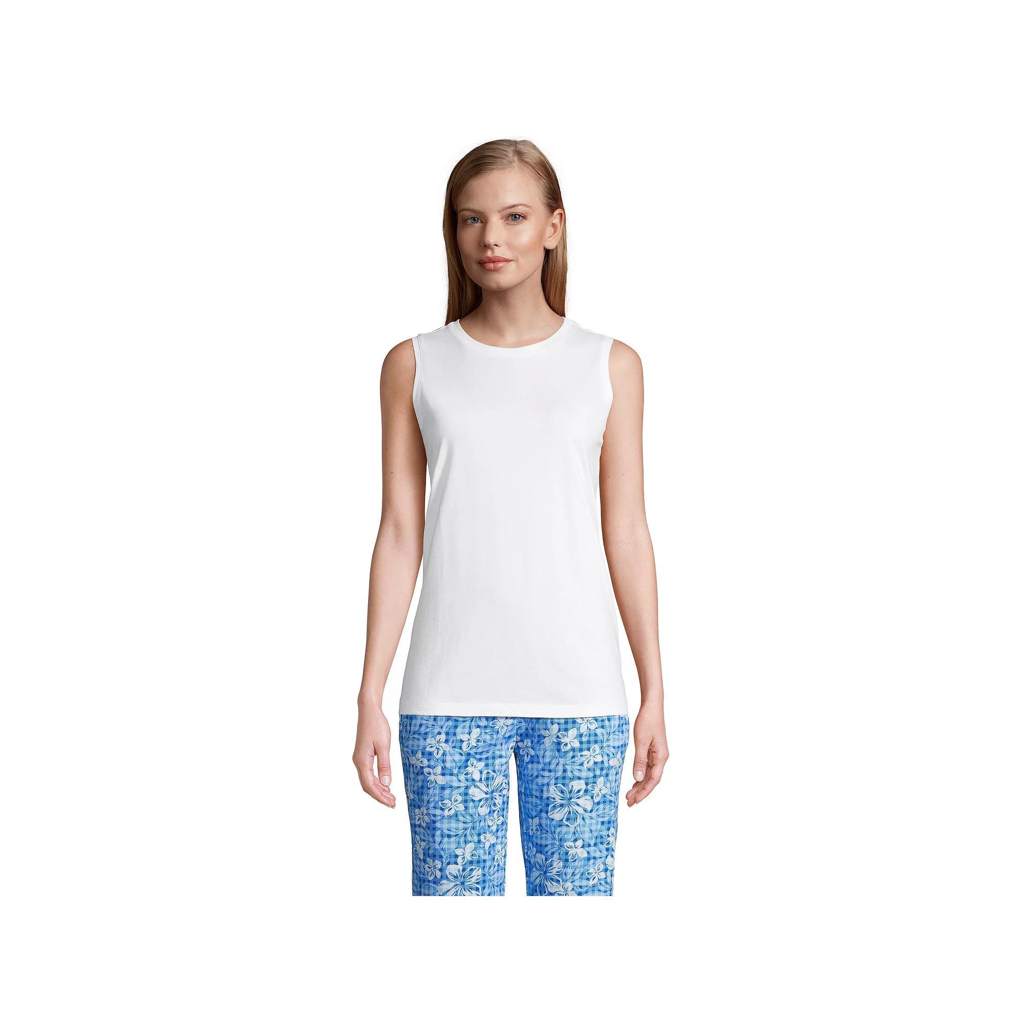 Petite Lands' End Power Performance Tunic Tank Top, Women's,  Product Image