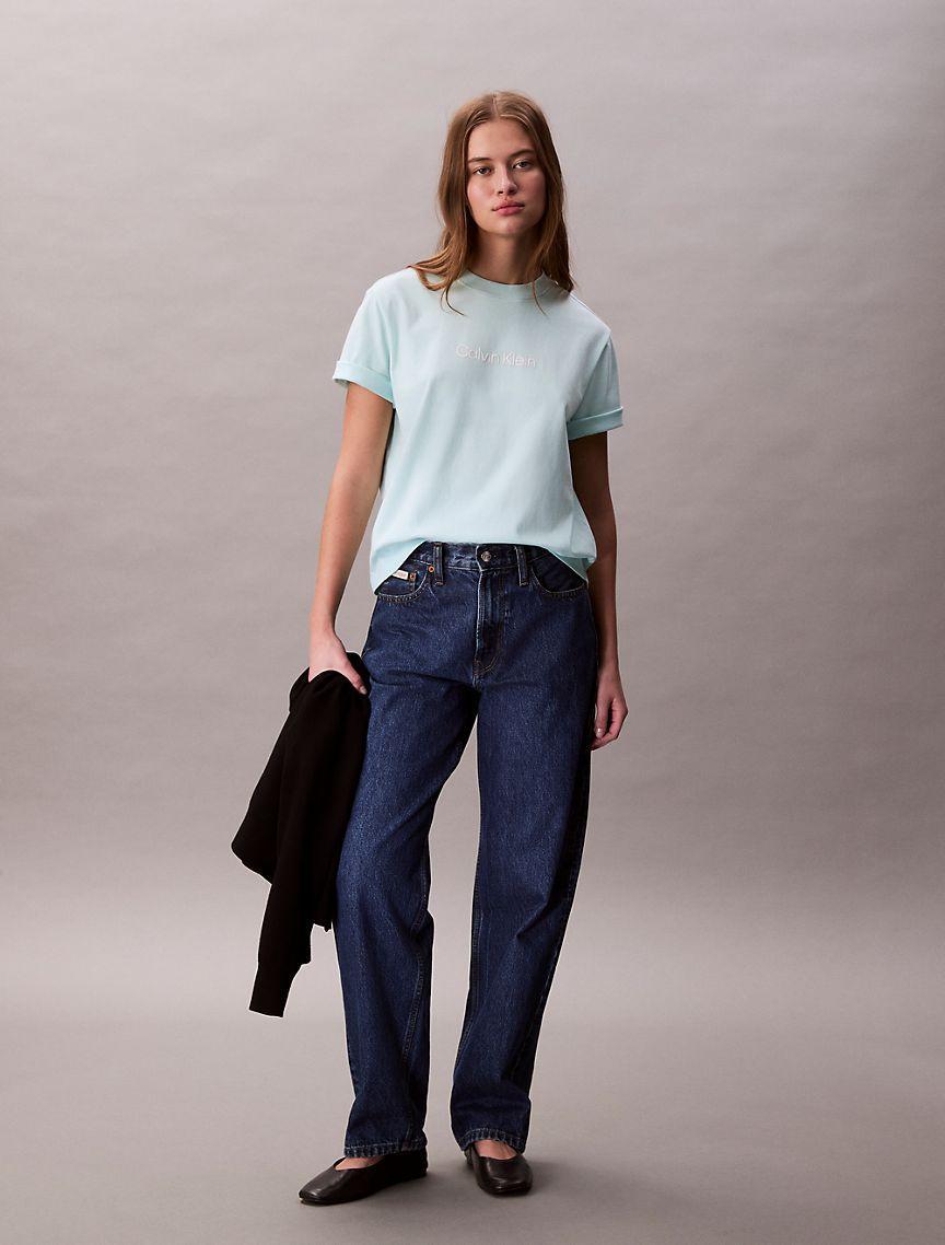 Standard Logo Boxy Fit Crewneck T-Shirt Product Image