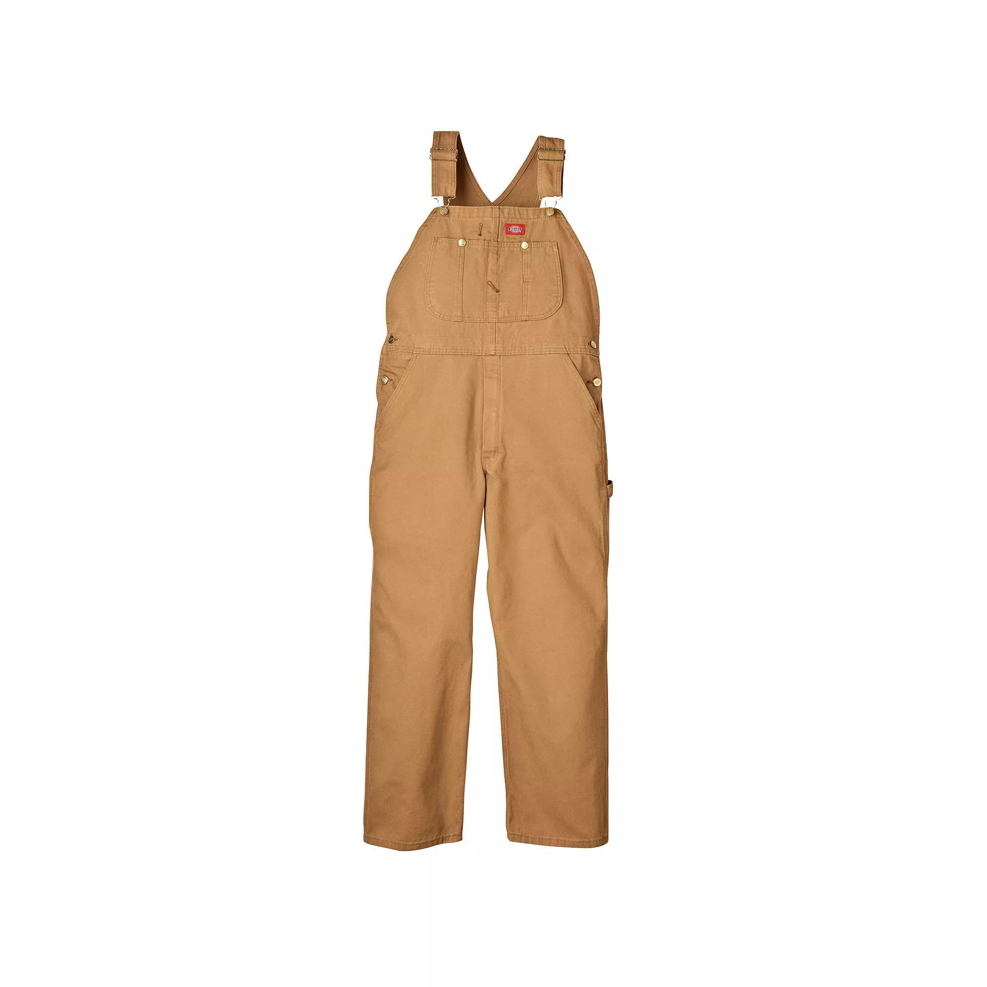 Men's Dickies Bib Overall, Size: 32 X 32, Brown Duck Product Image