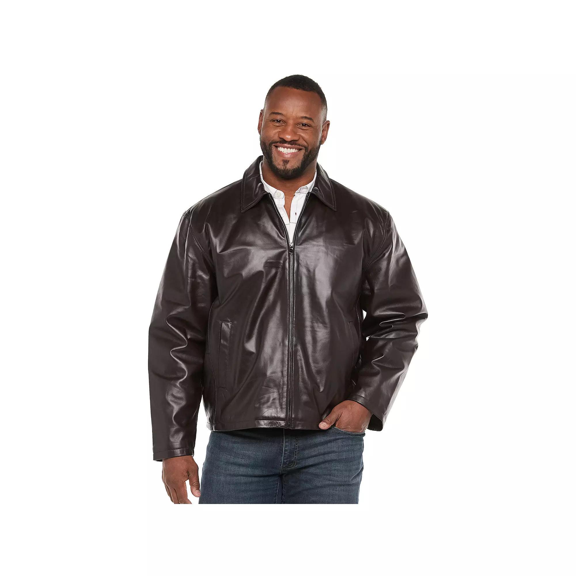 Big & Tall Vintage Leather Split Napa Leather Jacket, Men's,  Product Image