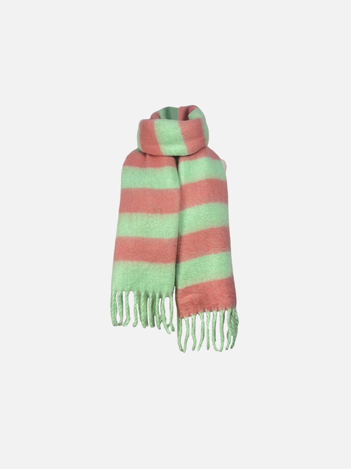 Stripe Tassel Wool Scarf Product Image