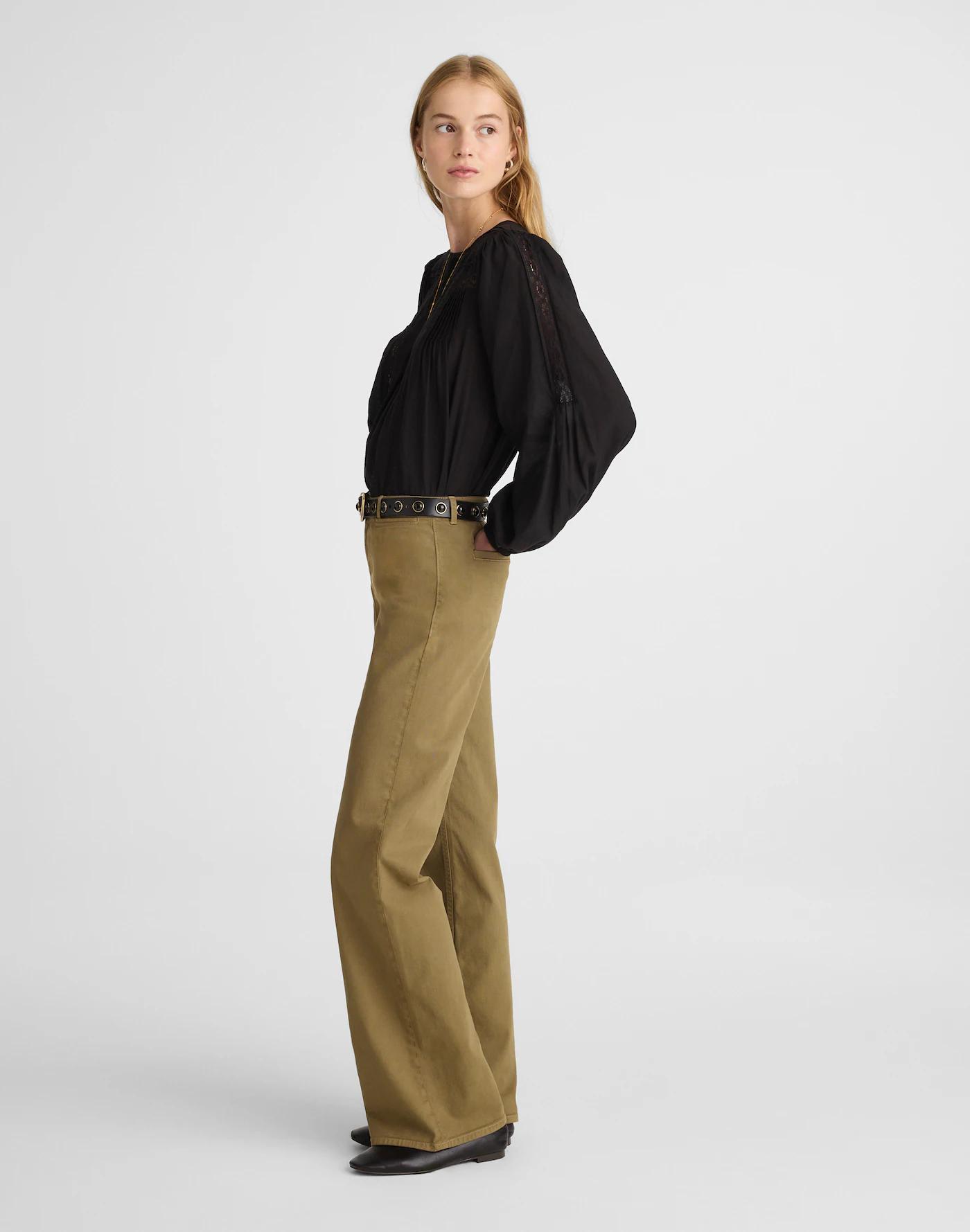 The Wide-Leg Pant in Twill Product Image