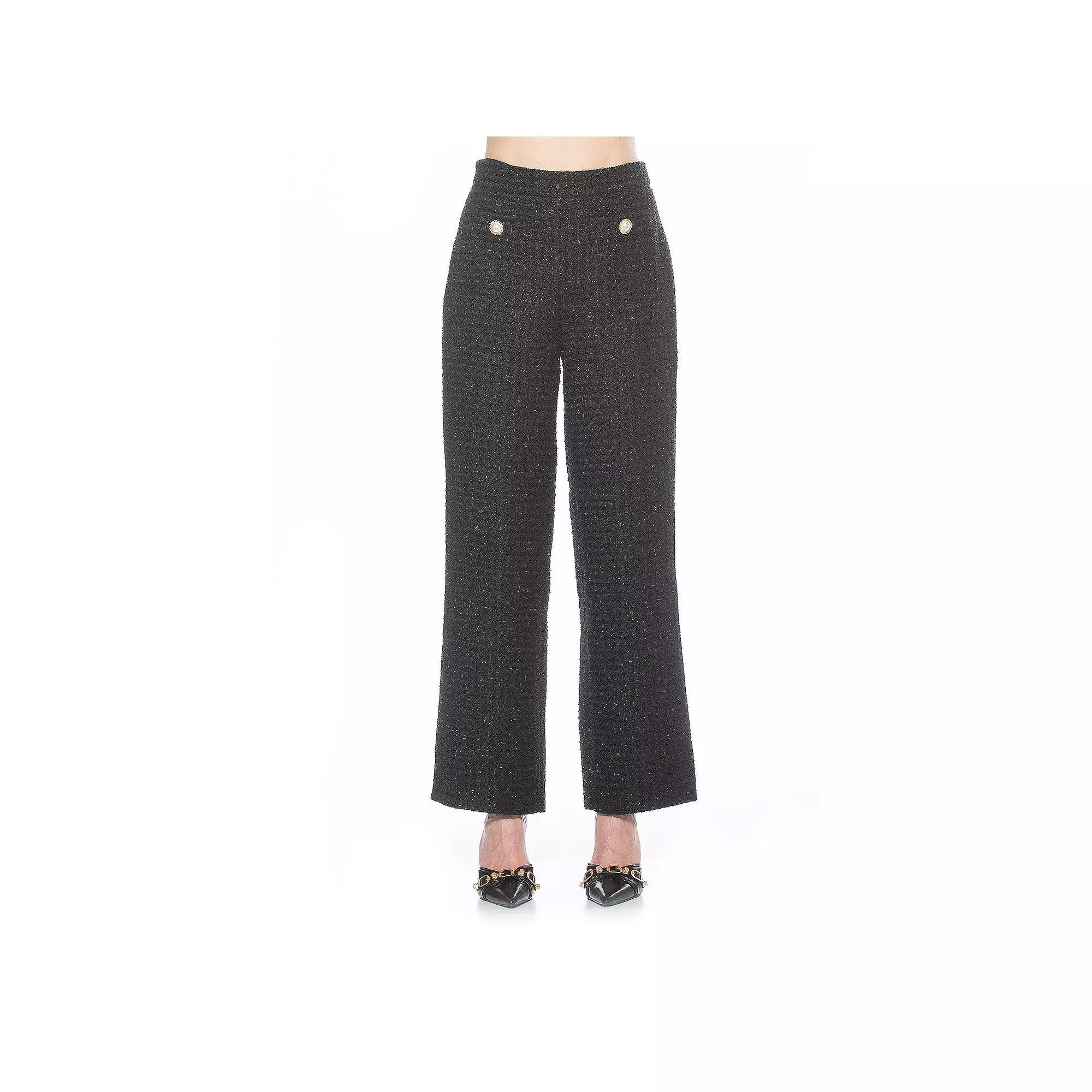 Women's ALEXIA ADMOR Jayden Wide Leg Tweed Pants,  Product Image