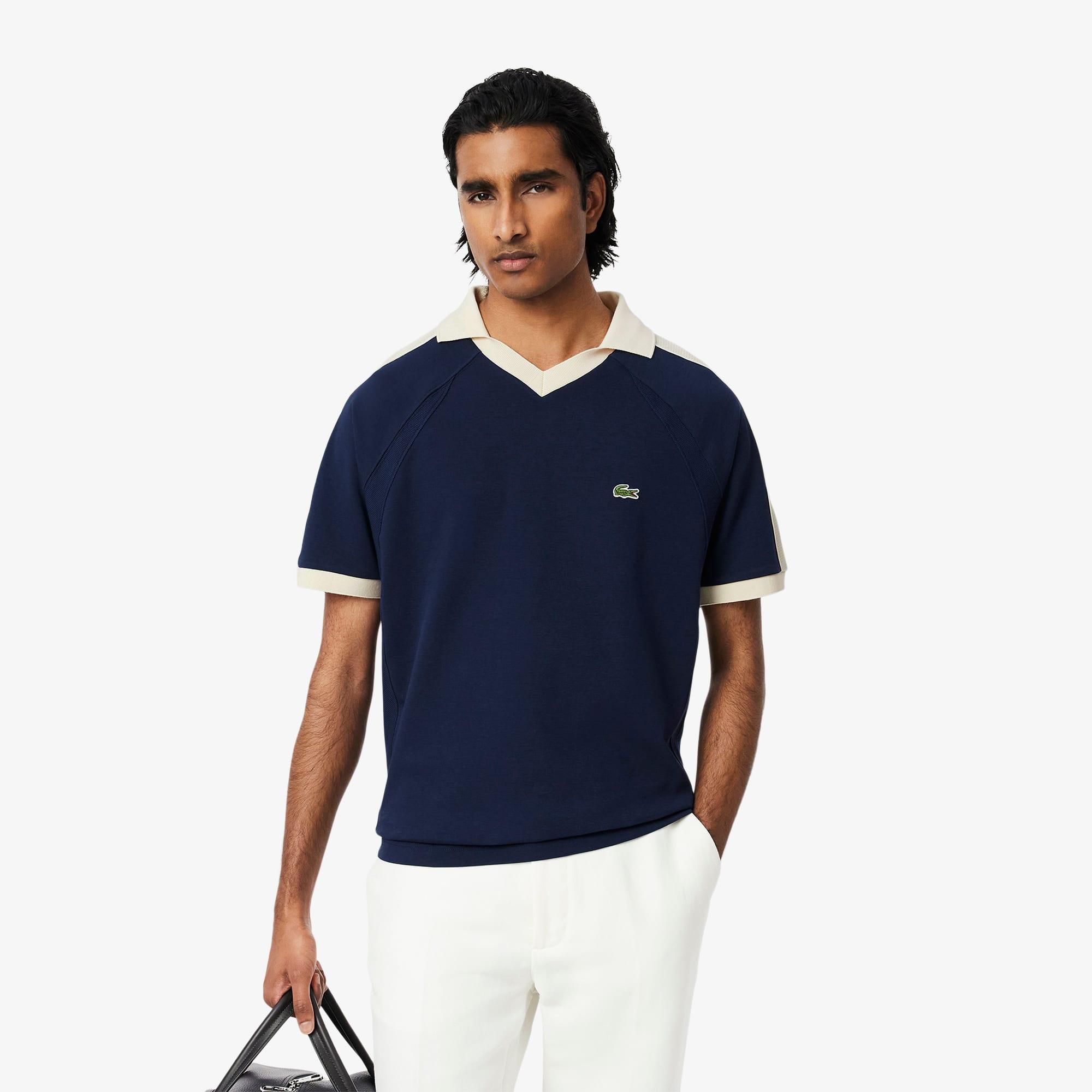 Classic Fit Piqué Panel Polo Shirt Product Image