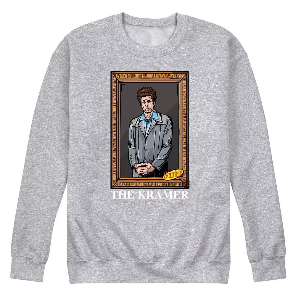 Men's Seinfeld The Kramer Fleece Sweatshirt, Size: Small, Gray Product Image