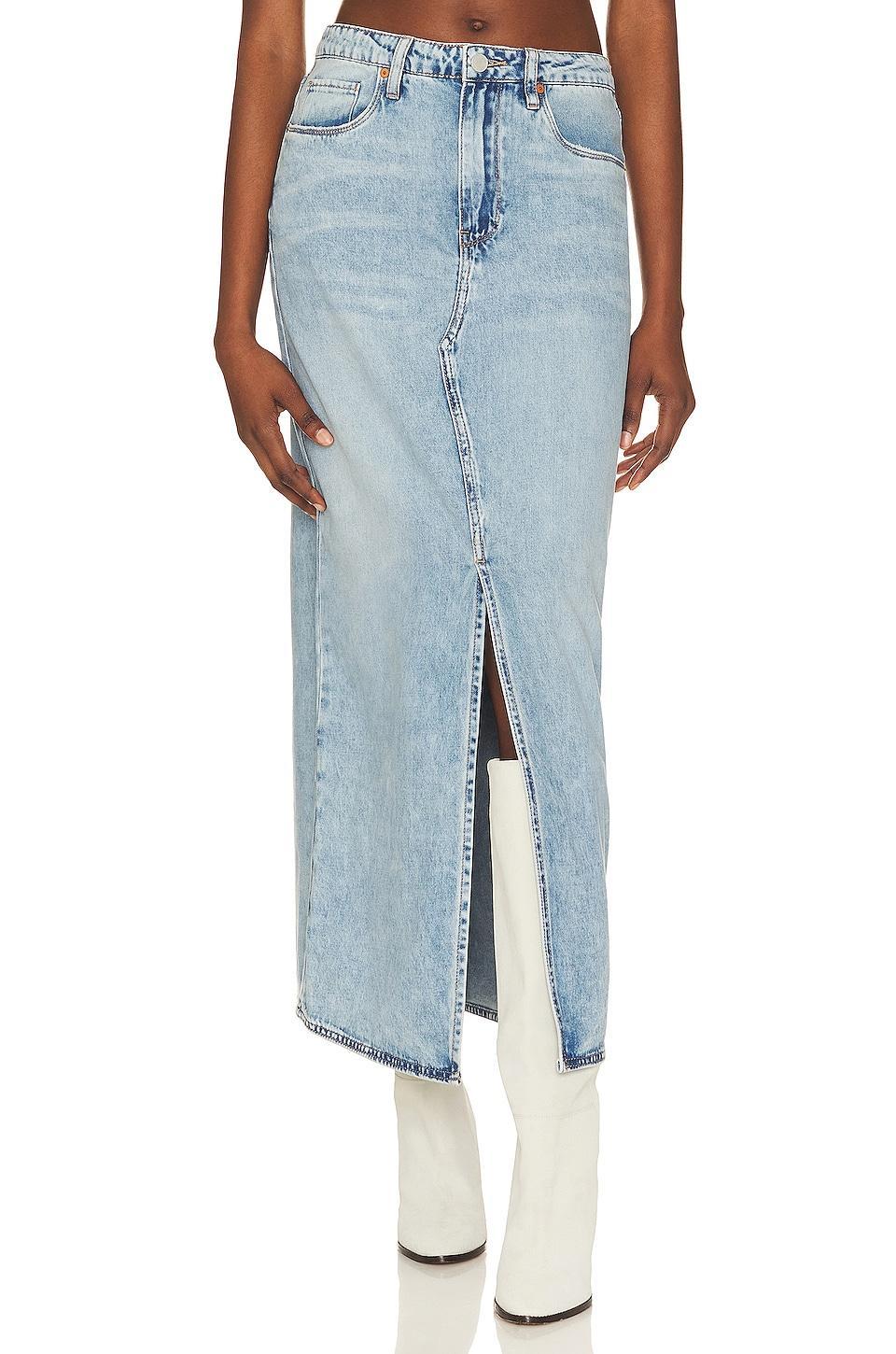 Mid Rise Denim Maxi Skirt BLANKNYC Product Image