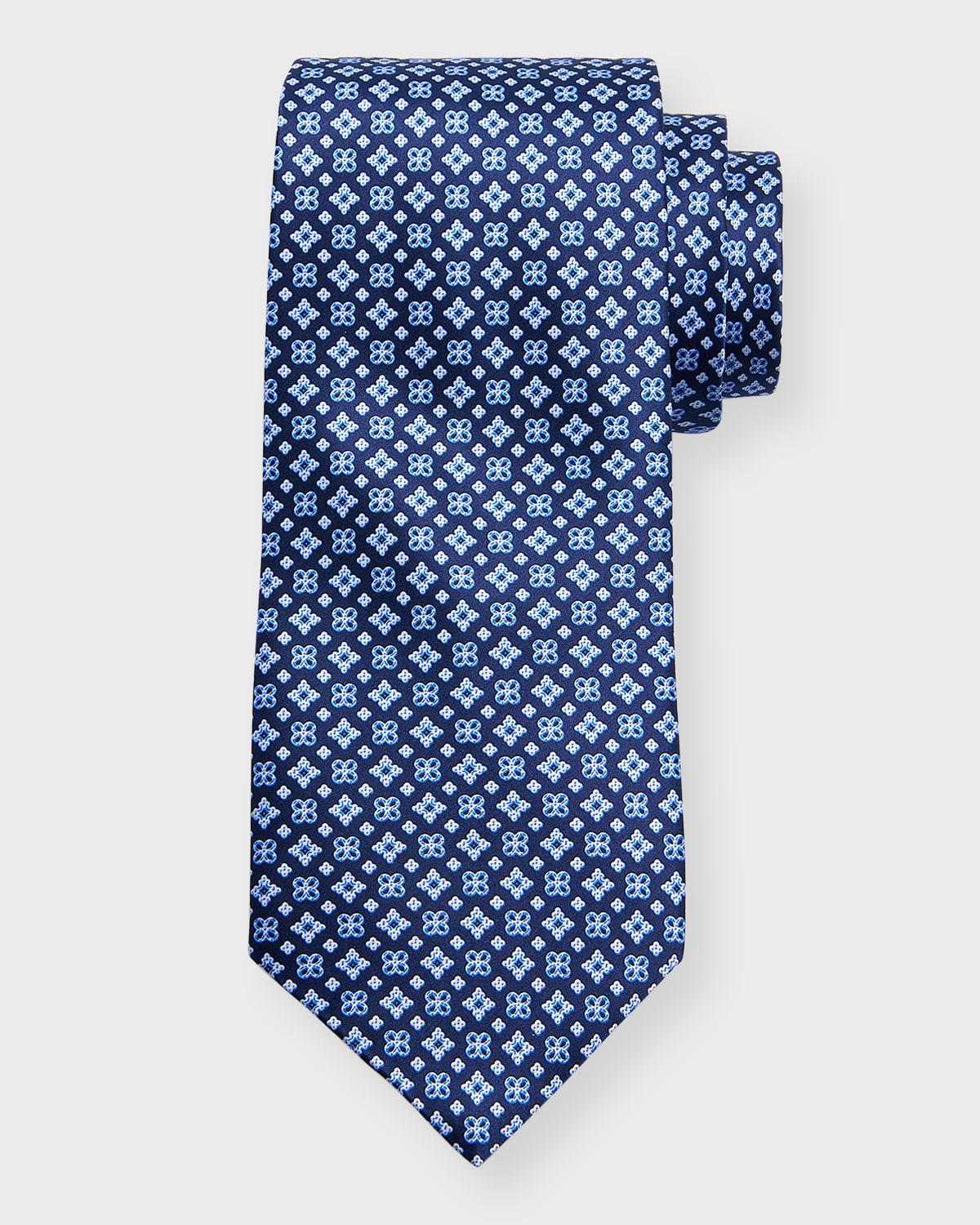 Men's Silk Micro-Medallion Tie Product Image