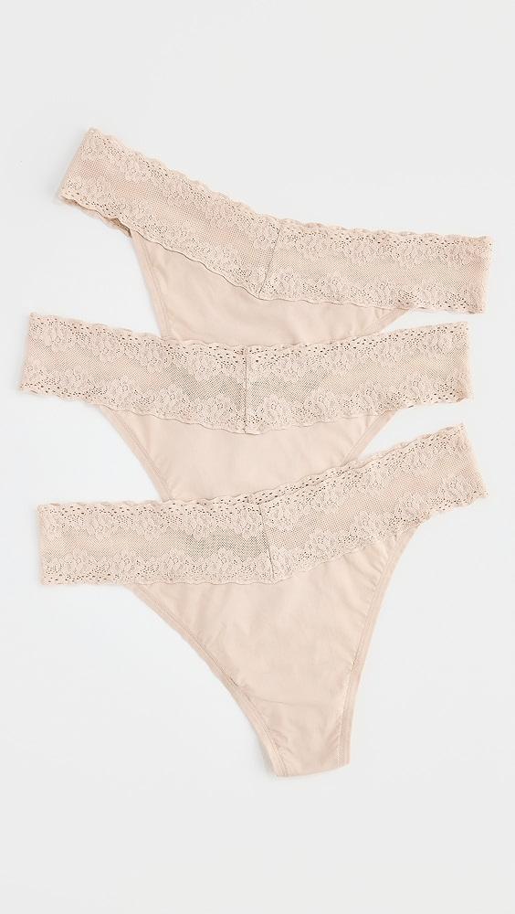 Natori Bliss Perfection One Size Thongs 3 Pack | Shopbop Product Image