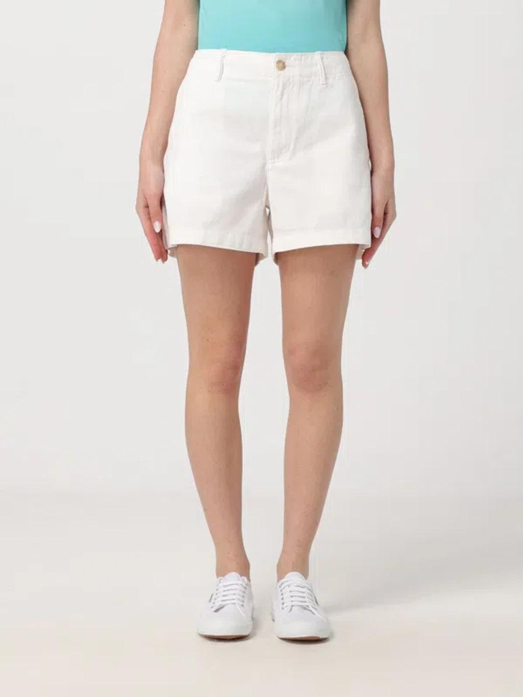 POLO RALPH LAUREN Twill Chino Shorts In White Product Image