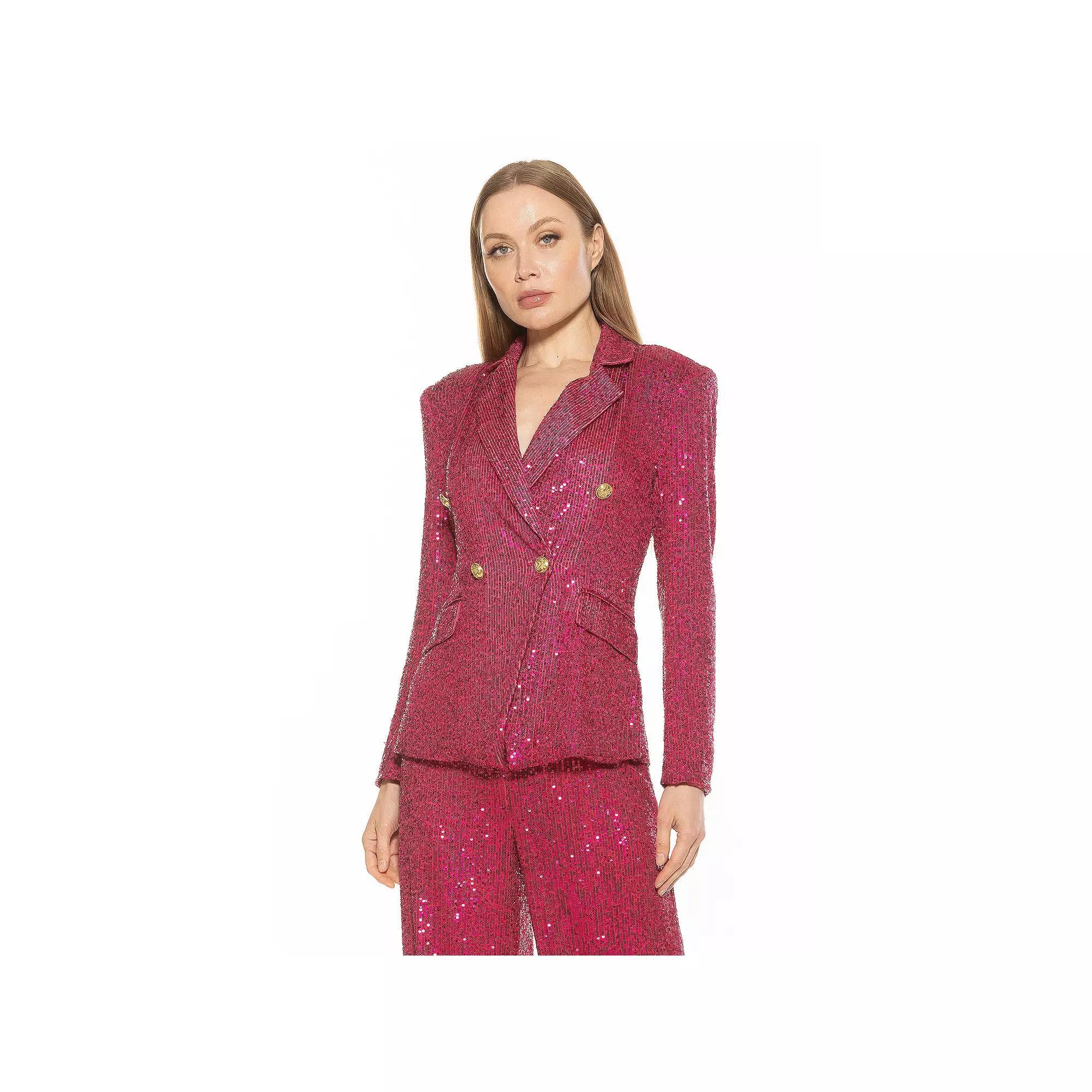 Women's ALEXIA ADMOR Abbi Longline Double Breasted Jacket,  Product Image