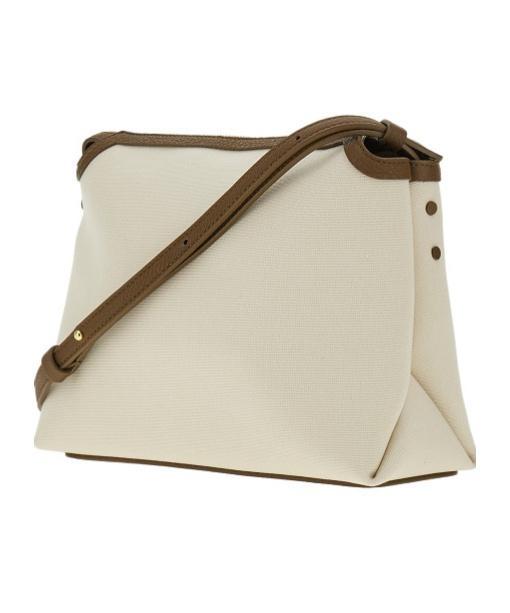 KHAITE Canvas Medium Shoulder Bag In Nude Product Image