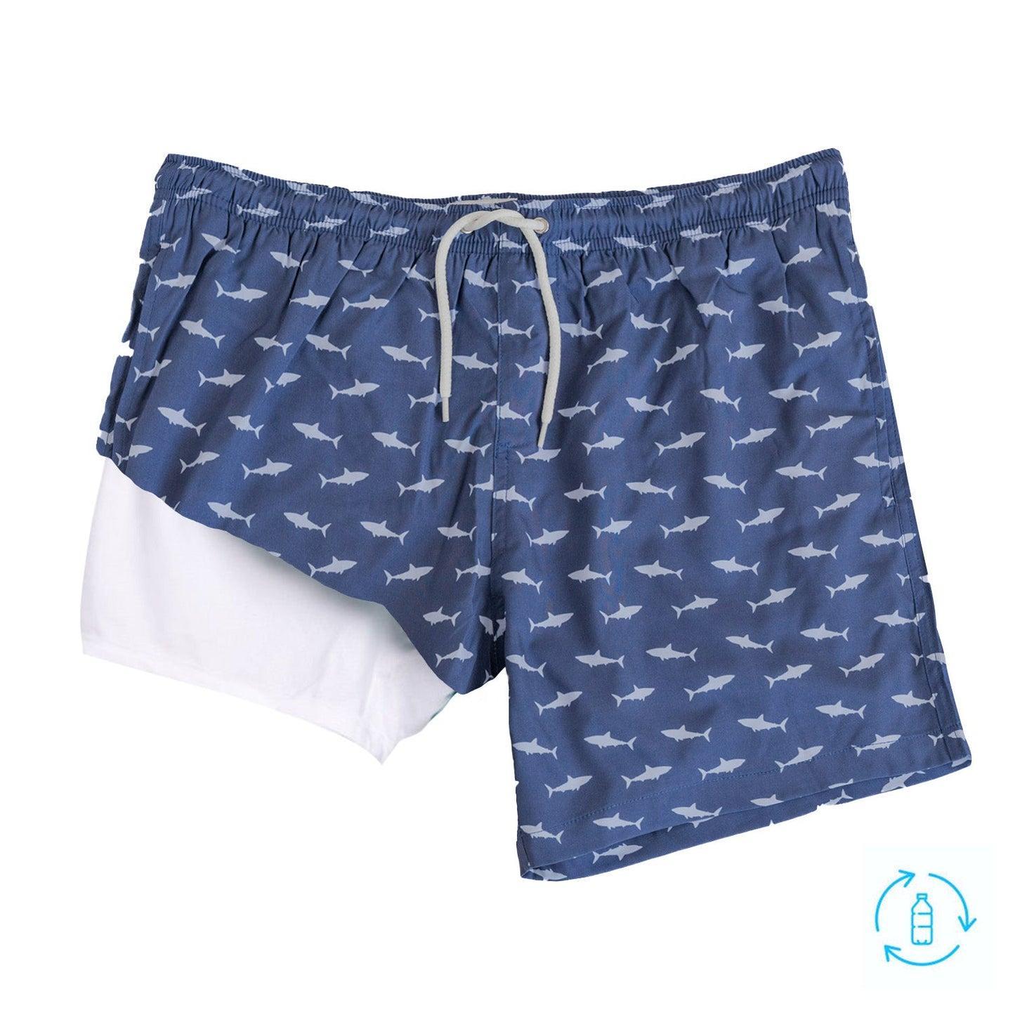 Bermies Shark Attack Swim Trunks Male Product Image