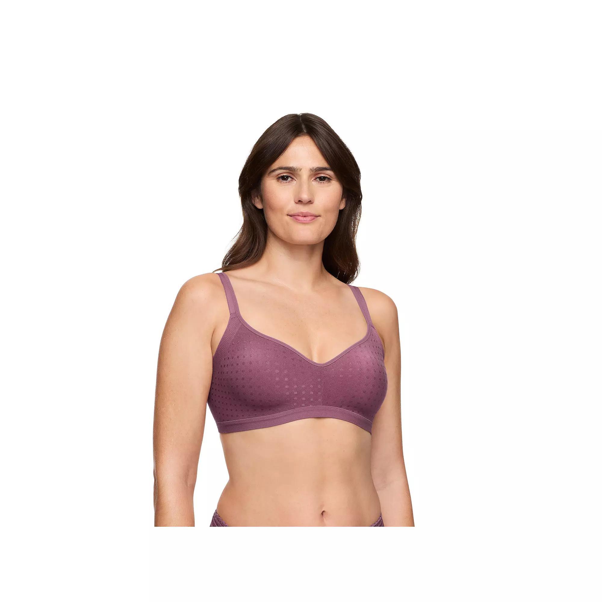 Warners Easy Does It Underarm Smoothing with Seamless Stretch Wireless Lightly Lined Comfort Bra RM3911F, Women's, Size: XXL, Tulipwood Product Image