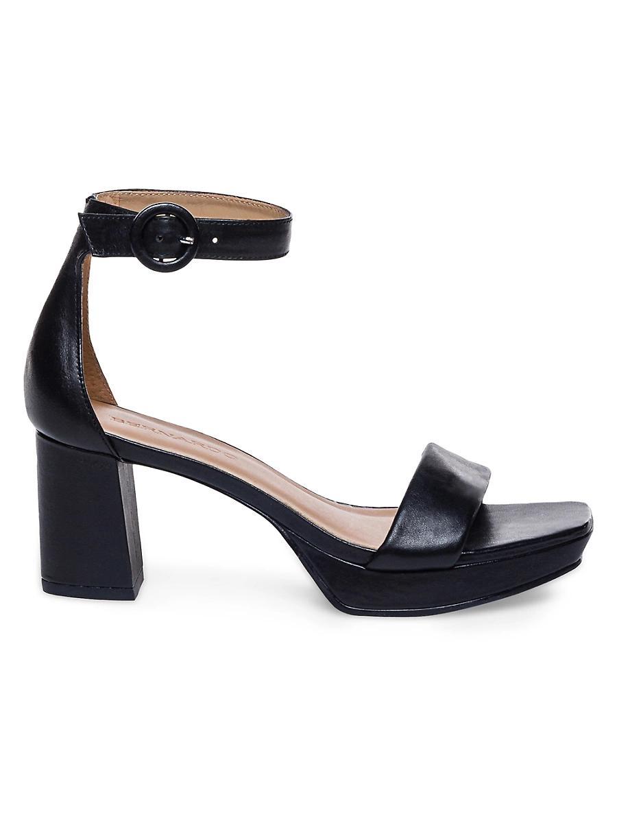 Carla Leather Ankle-Strap Sandals Product Image