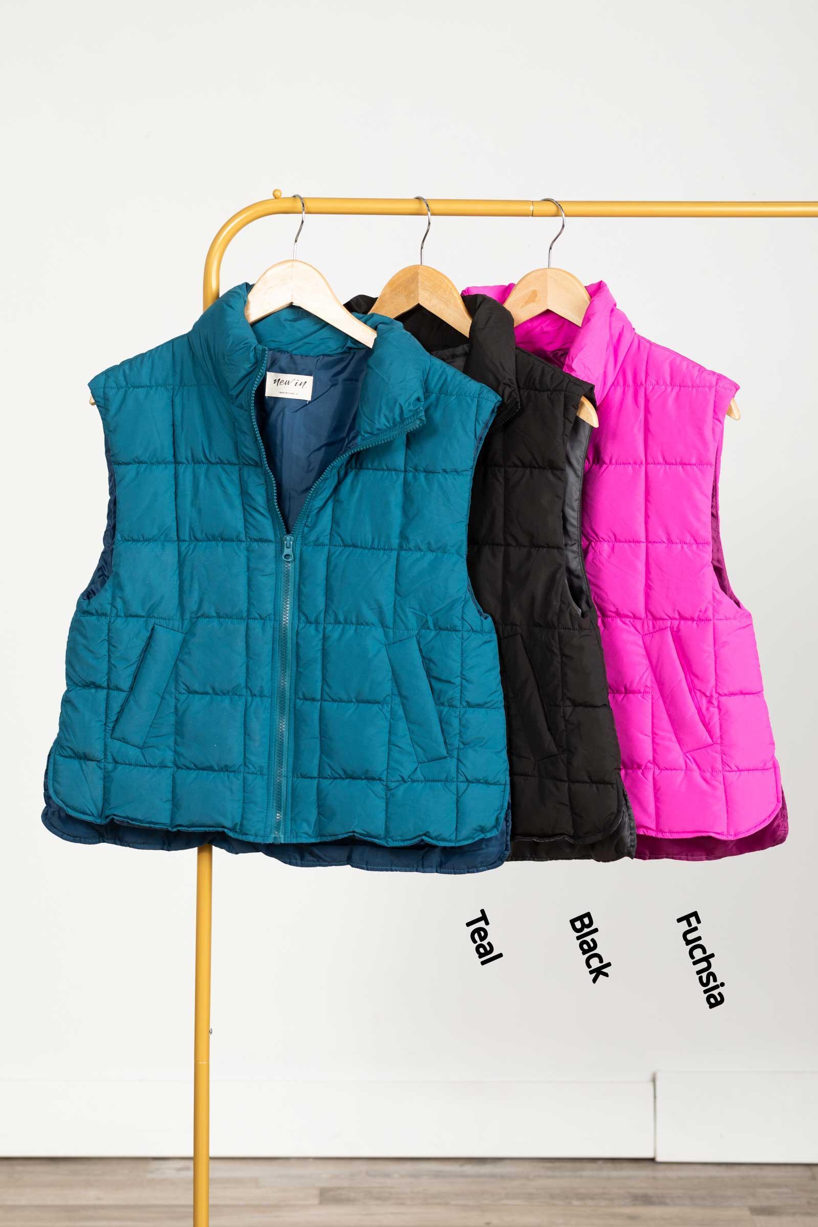 Solid Puffer Padded Vest Product Image