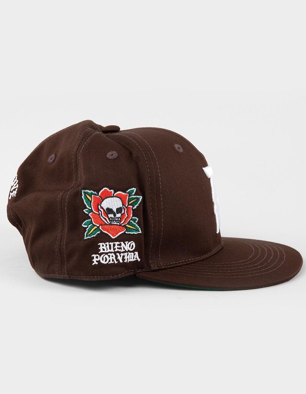 PRIMITIVE Por Vida Snapback Hat - BROWN Product Image