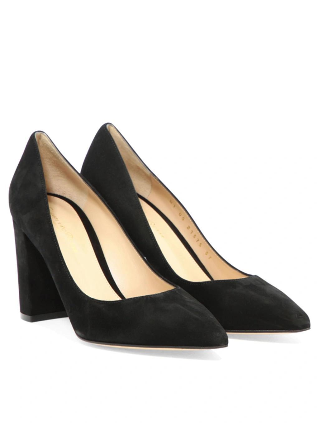 GIANVITO ROSSI Pumps Piper Pump 85 Suede Black Product Image