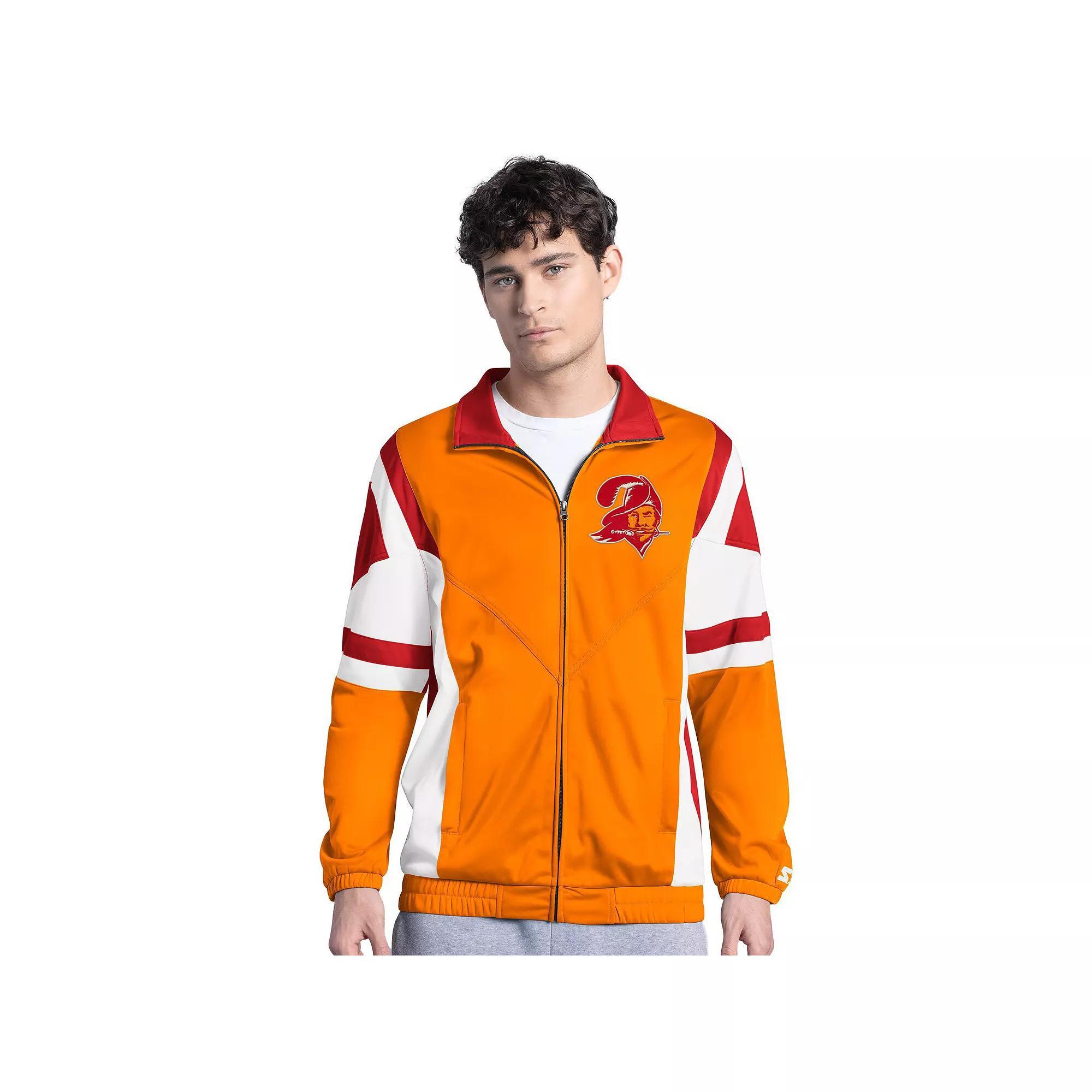 Men's Starter Orange Tampa Bay Buccaneers Contender Vintage Logo Full-Zip Track Jacket,  Product Image