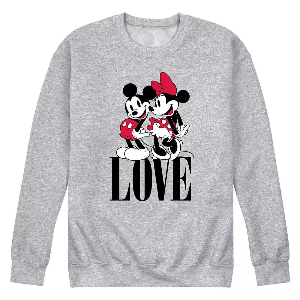 Disney's Mickey & Minnie Men's Love Fleece Sweatshirt,  Product Image