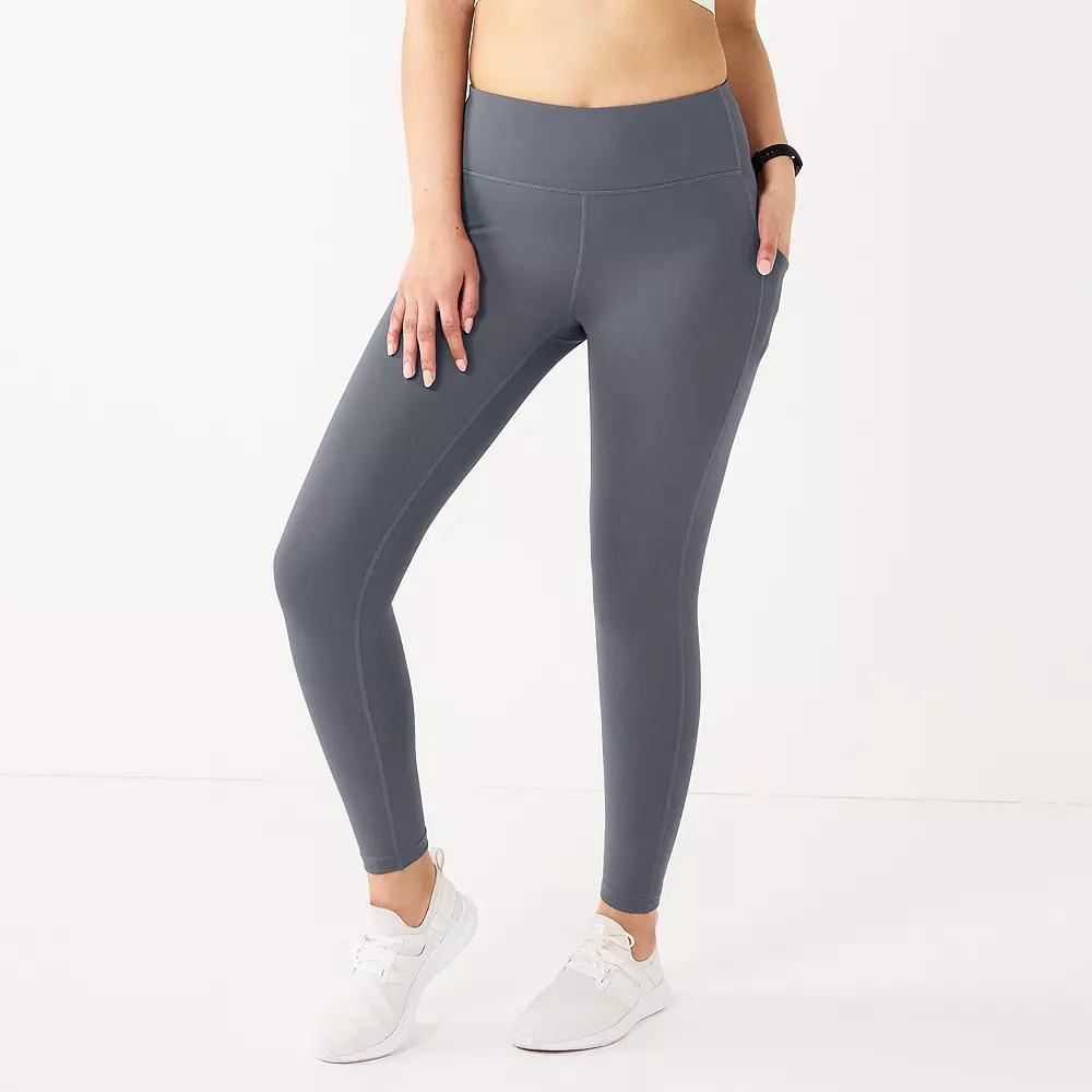 Women's Tek Gear® Ultrastretch High-Waisted Side Pocket 7/8 Leggings,  Product Image