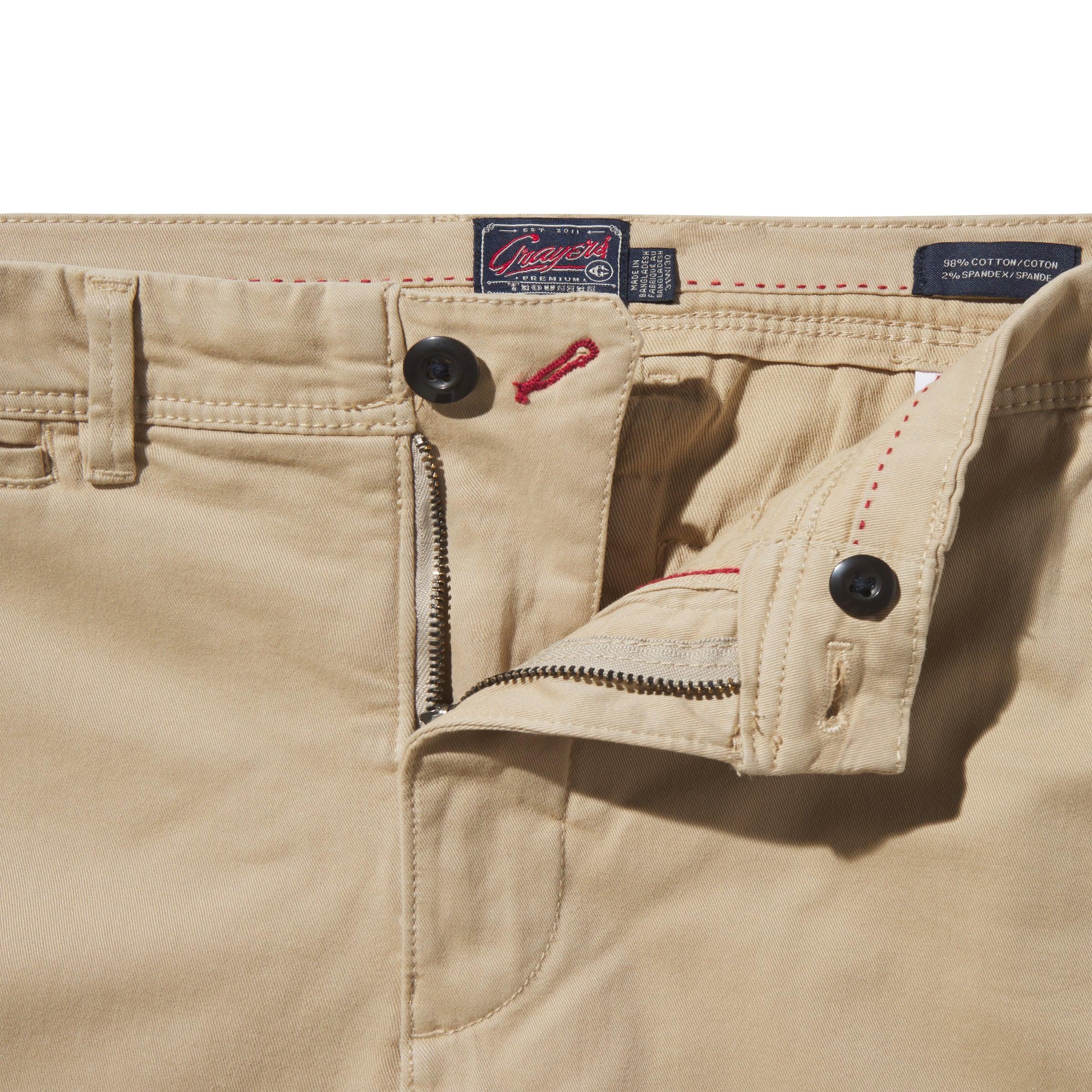 Precision Stretch Classic Fit Chino - Khaki Product Image