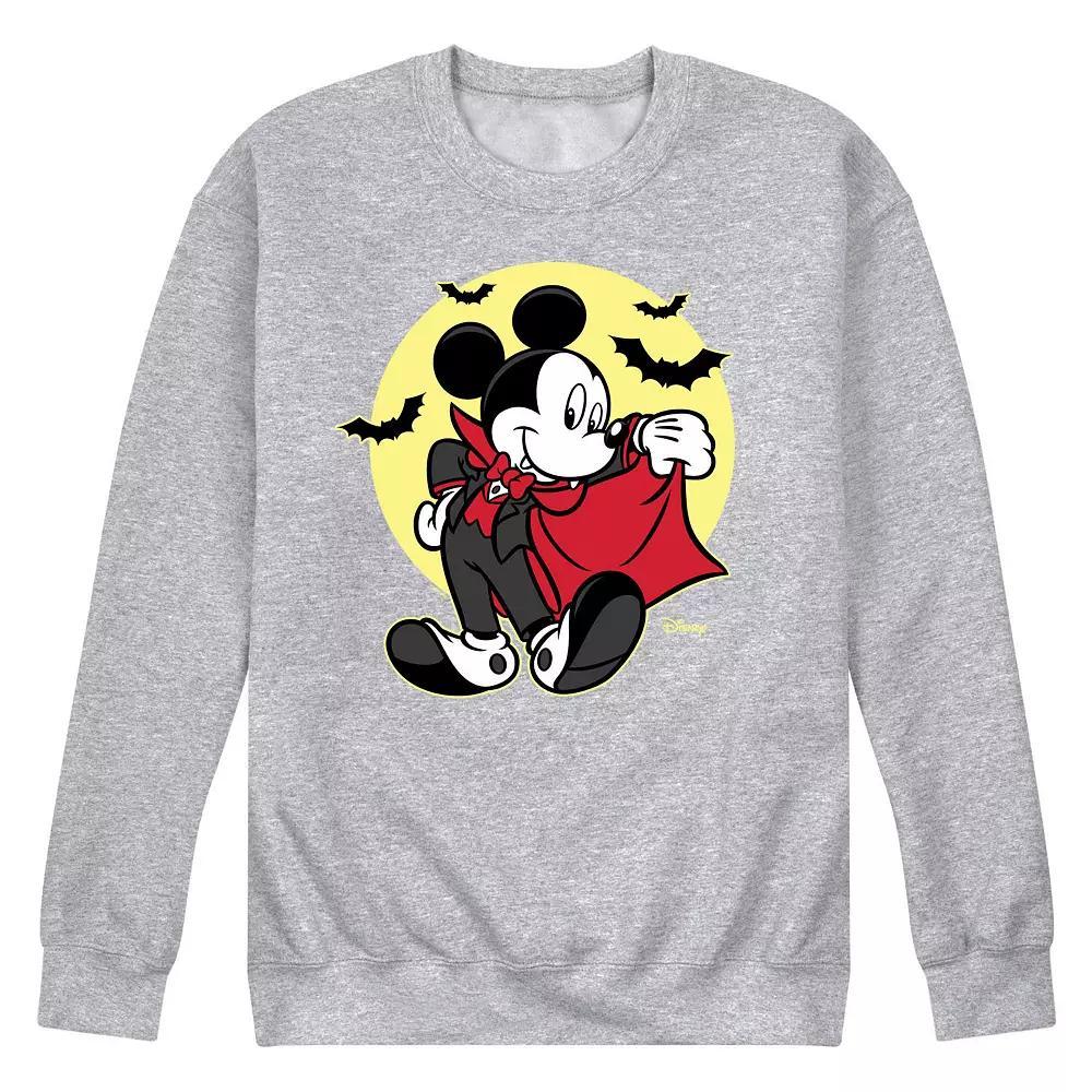 Disney's Mickey Mouse Men's Vampire Fleece Sweatshirt, Size: Medium, Gray Product Image