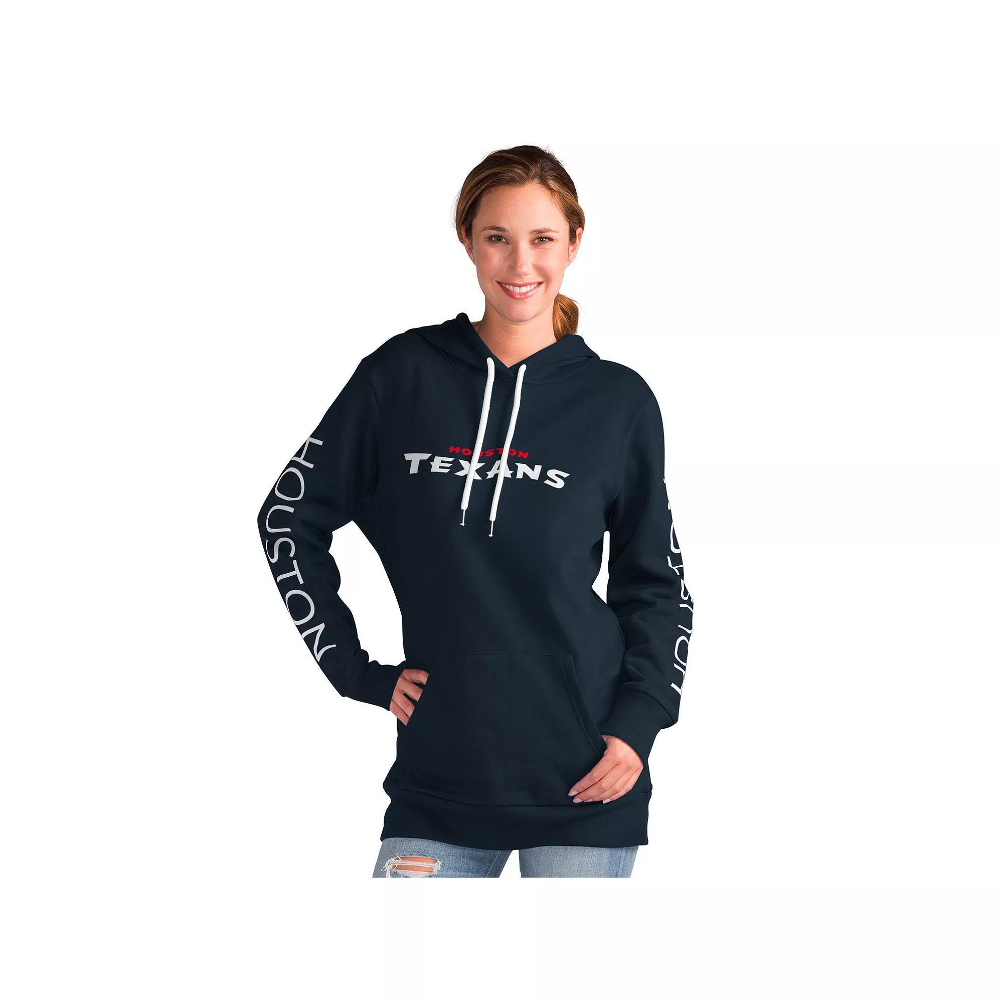 Women's G-III 4Her by Carl Banks Navy Houston Texans Extra Inning Pullover Hoodie,  Product Image