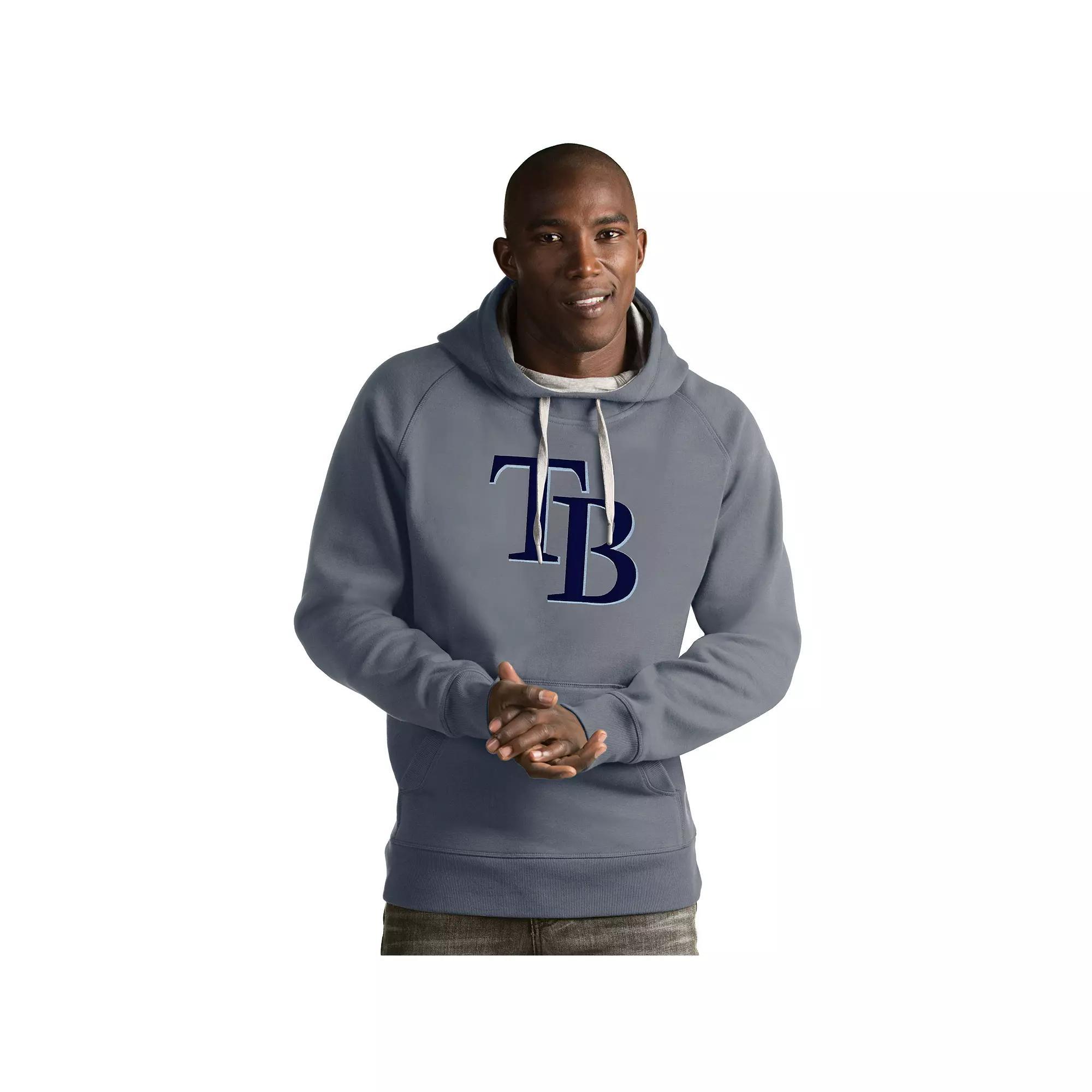 Men's Antigua Kansas City Royals Victory Pullover Hoodie, Size: Large, Gray Product Image