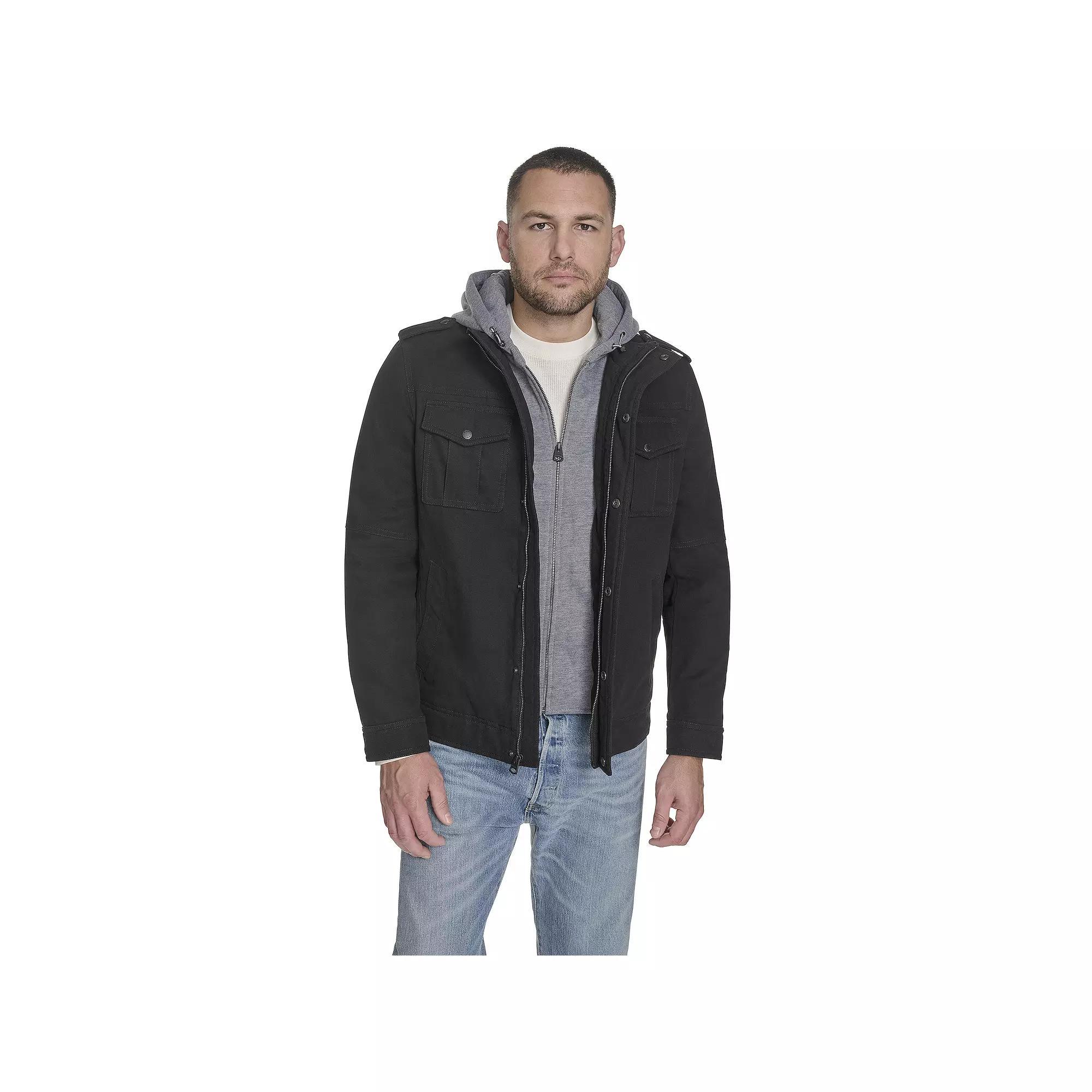 Men's Levi's® Hooded Quilt Lined Trucker Jacket,  Product Image