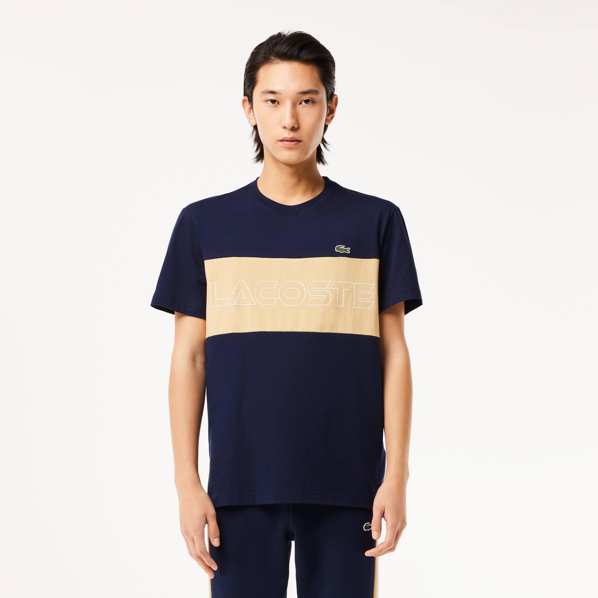 Men's Regular Fit Colorblock Print T-Shirt Product Image