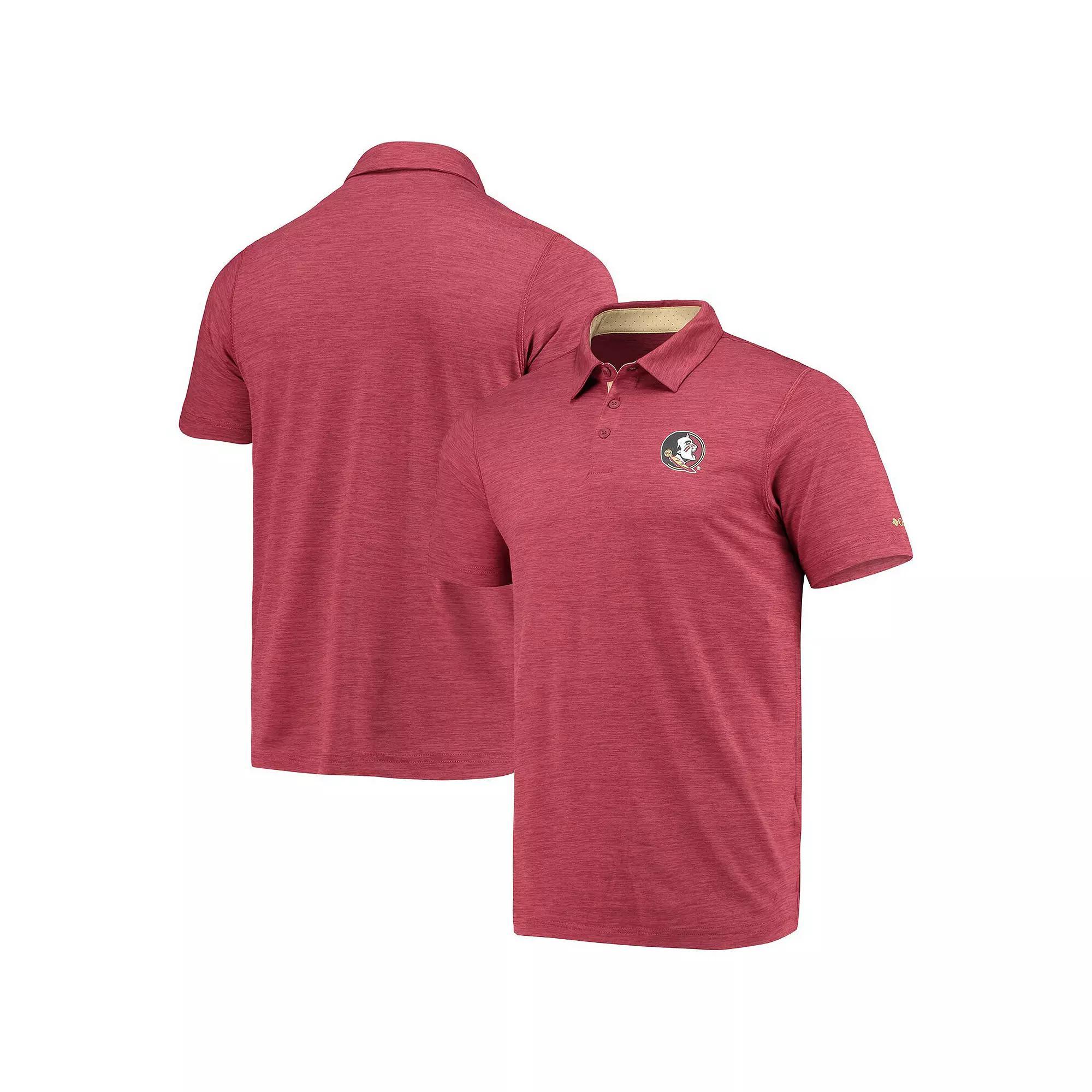Men's Columbia Garnet Florida State Seminoles Tech Trail Omni-Shade Polo,  Product Image