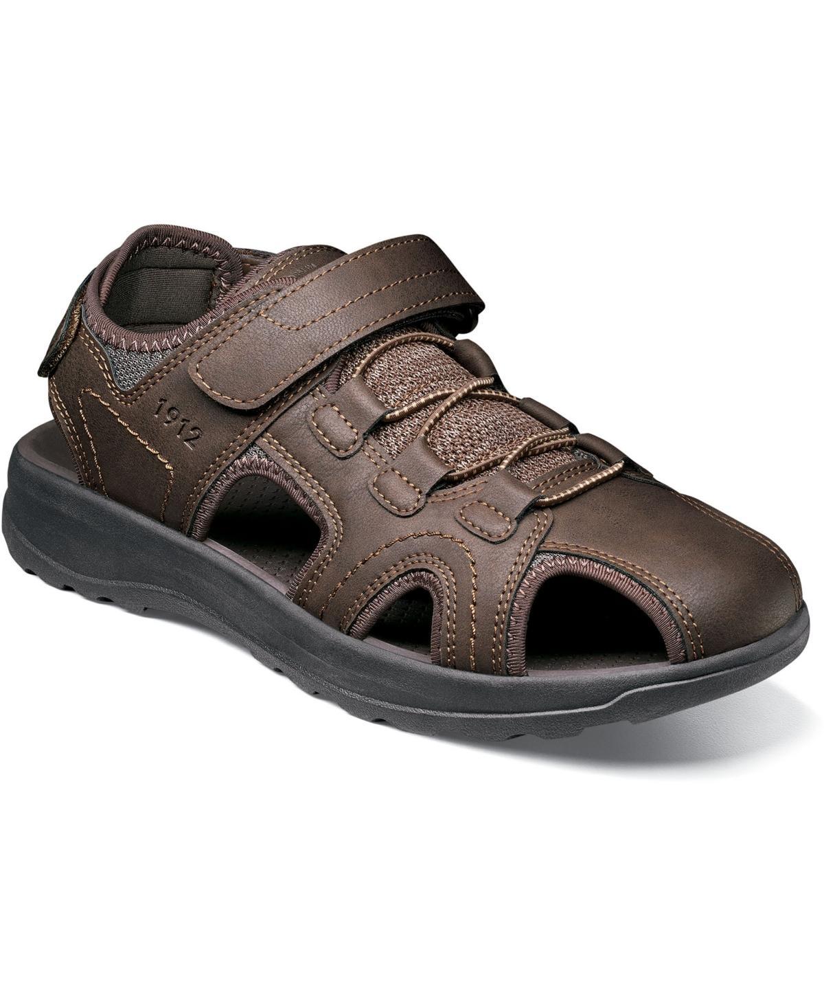 Nunn Bush Huck Mens Fisherman Sandals Grey Product Image